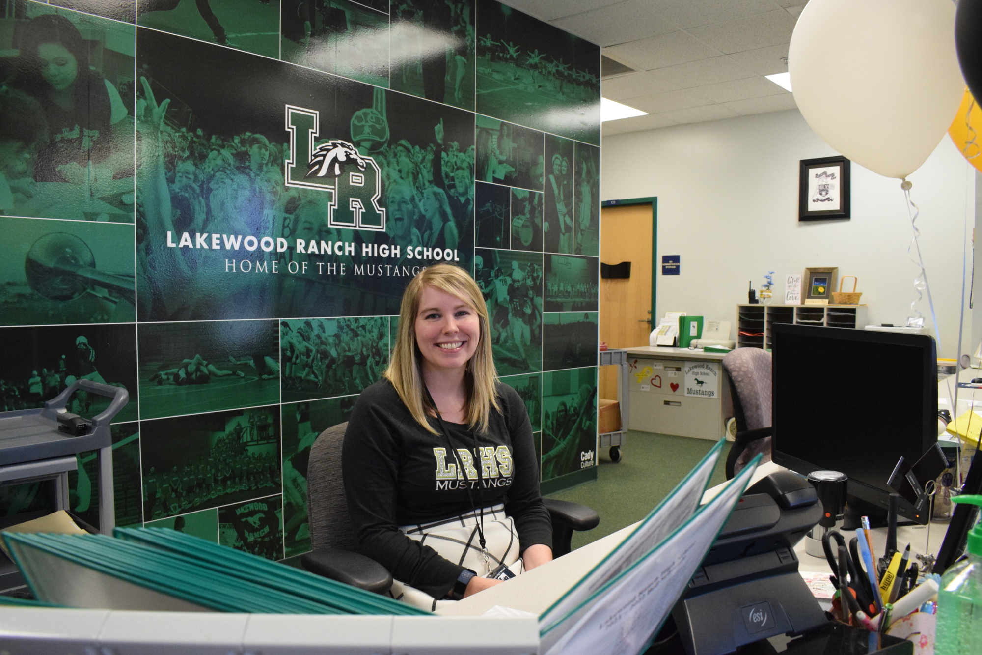 Kari Keech-Babcock, a guidance clerk at Lakewood Ranch High School, loves building relationships with students and their families.