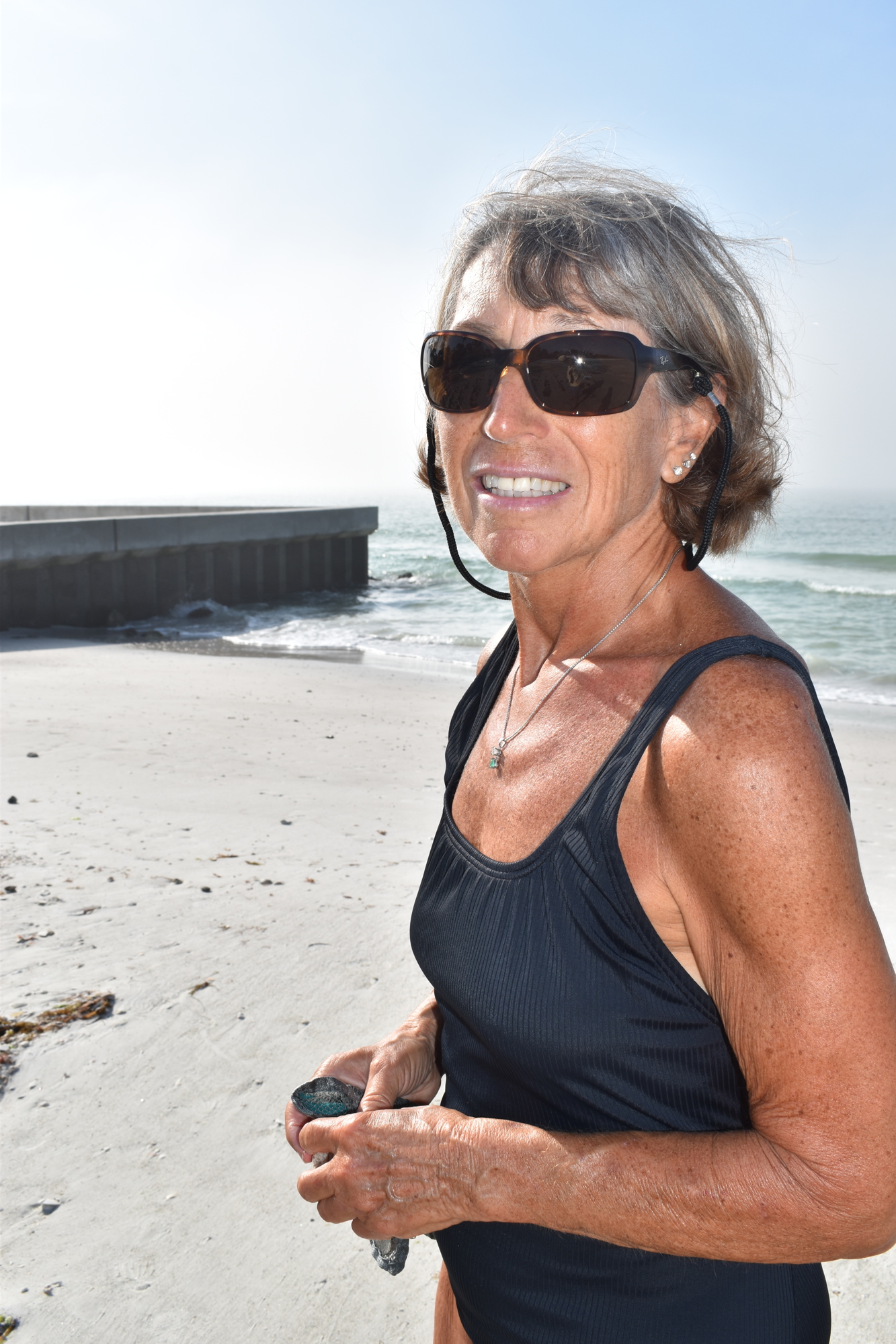 Palma Sola resident Brenda Cantin enjoys visiting the beach in Longboat Key to go for walks and collect seashells.