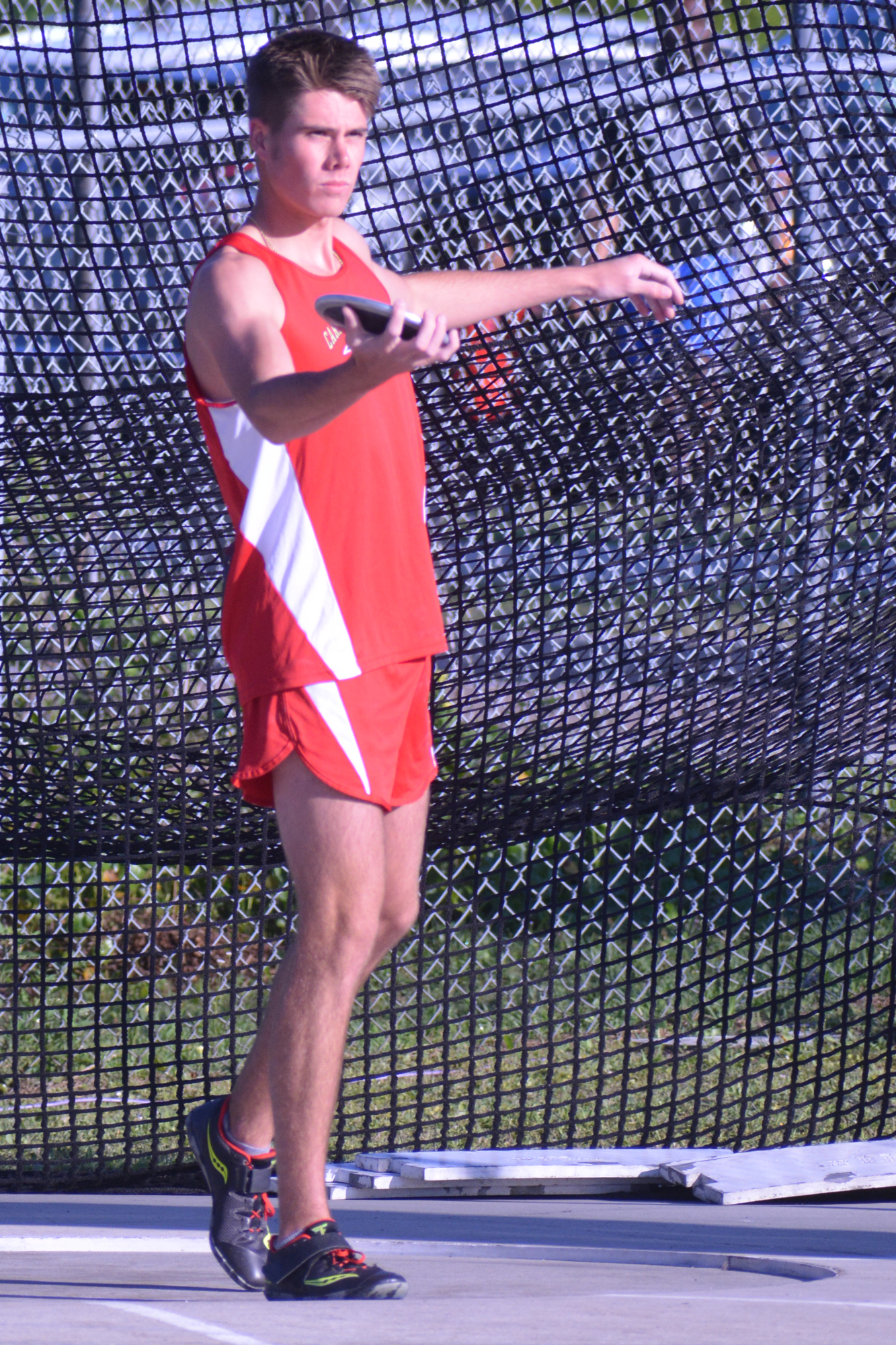 8. Mooney senior Max Middleton threw a discus 45.95 meters, or approximately 150 feet, 9 inches, to earn a silver medal at the Class 2A state championships.