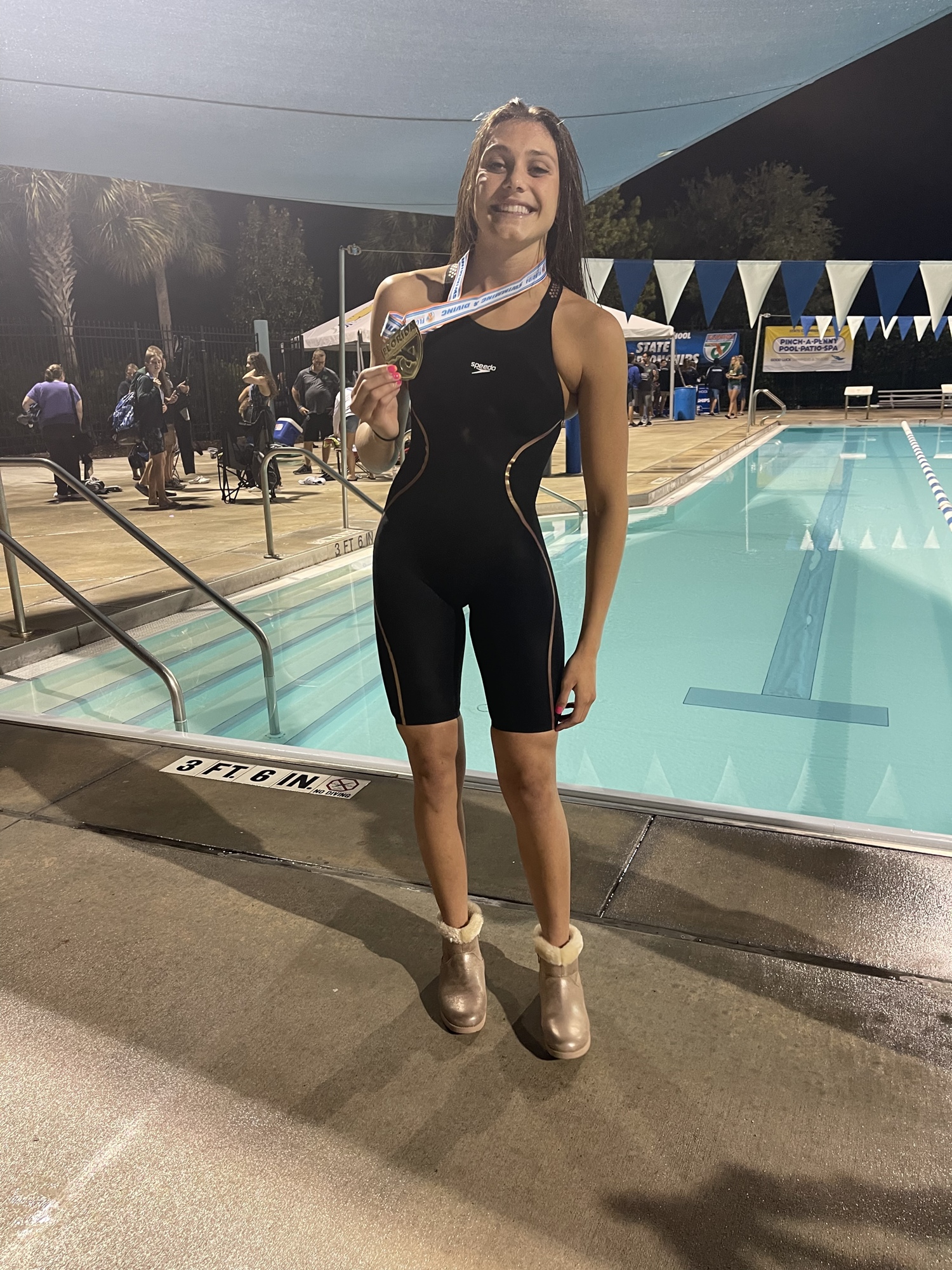 3. Riverview's Gracie Weyant won two gold medals at the 2021 FHSAA Class 4A state swimming championship. Courtesy photo.