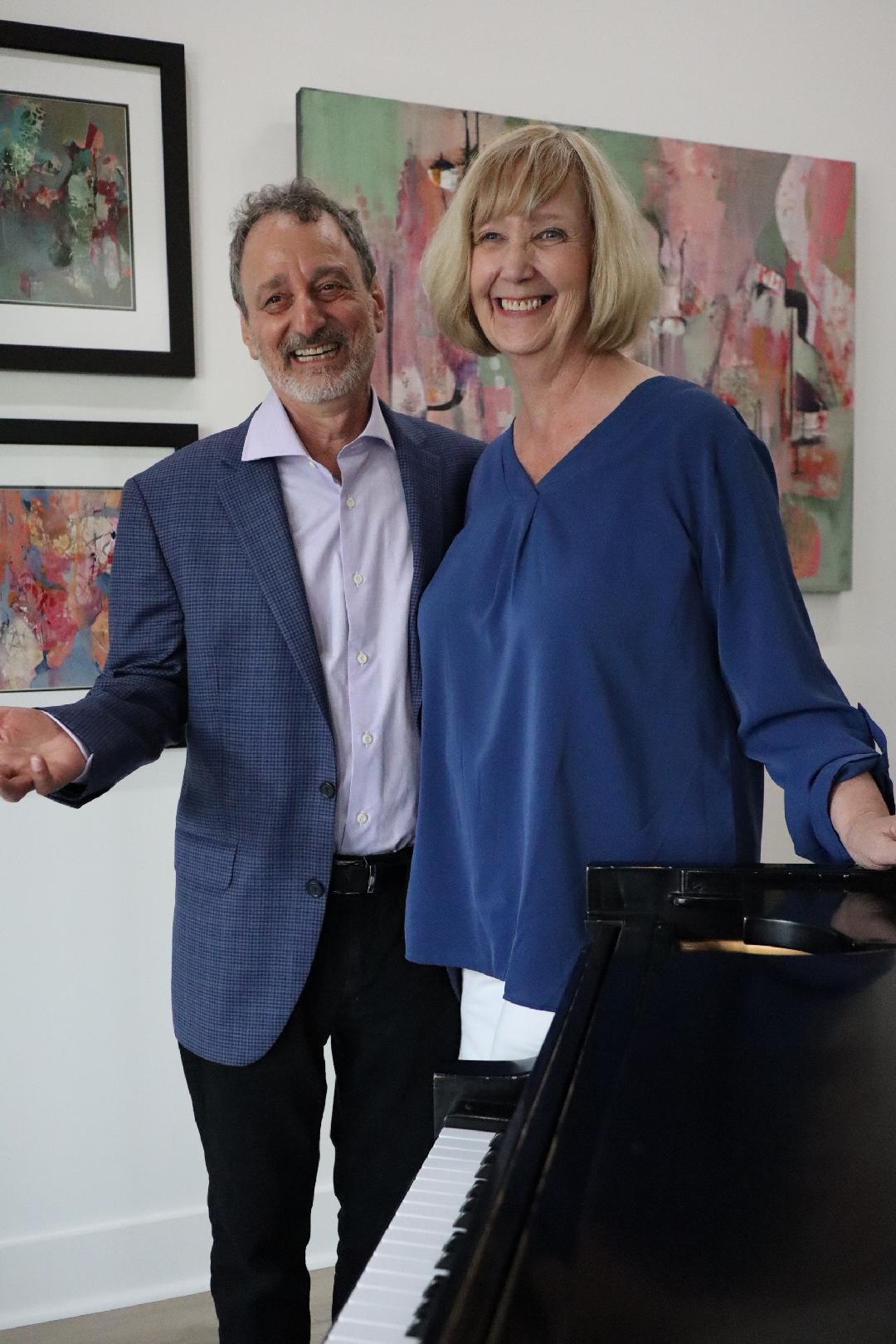 Alan Wasserman and Midge Johnson are excited to welcome the public to their gallery opening. (Courtesy photo)