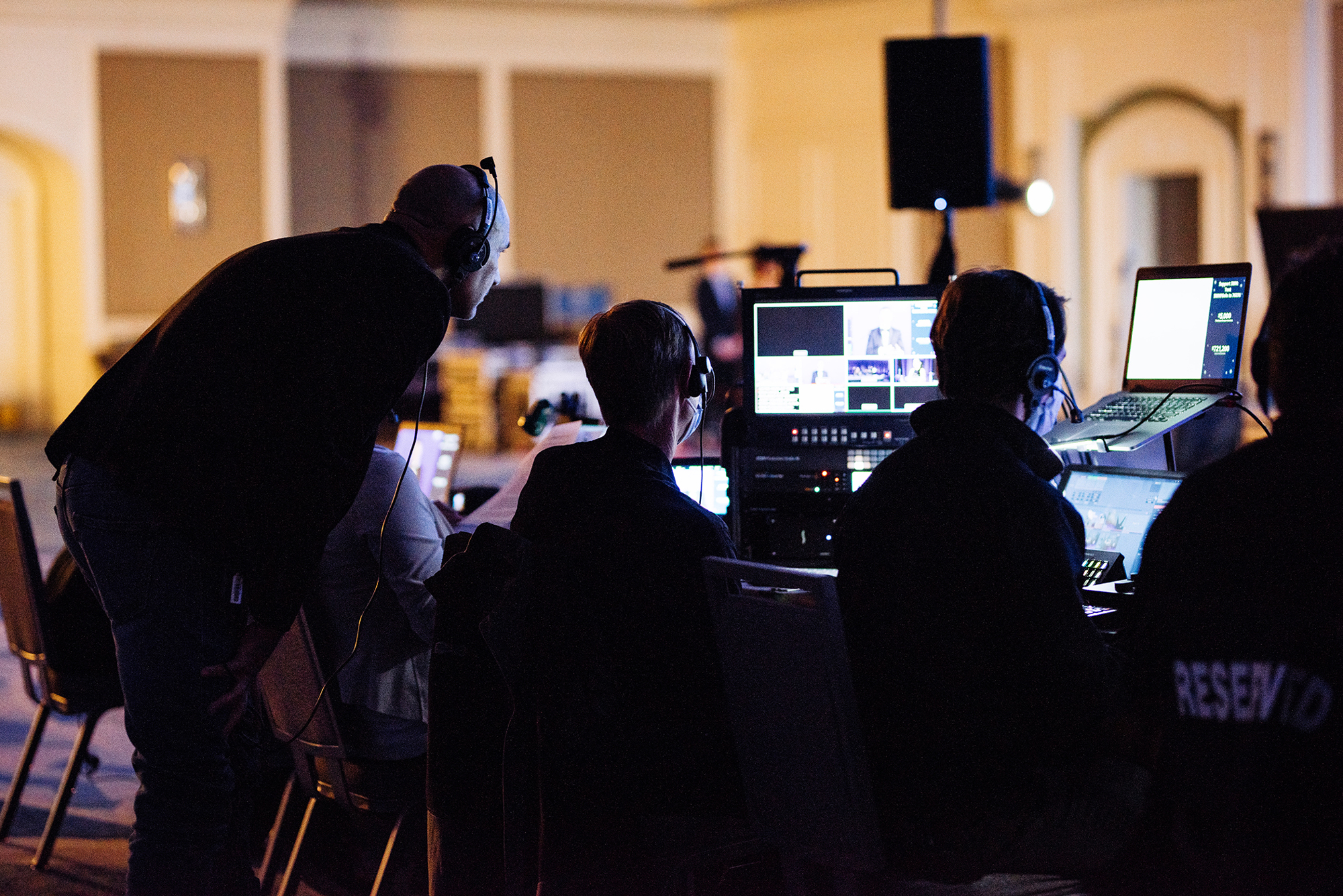 SMHF staff worked with an audio and video company to make sure the event ran smoothly. Courtesy photo.