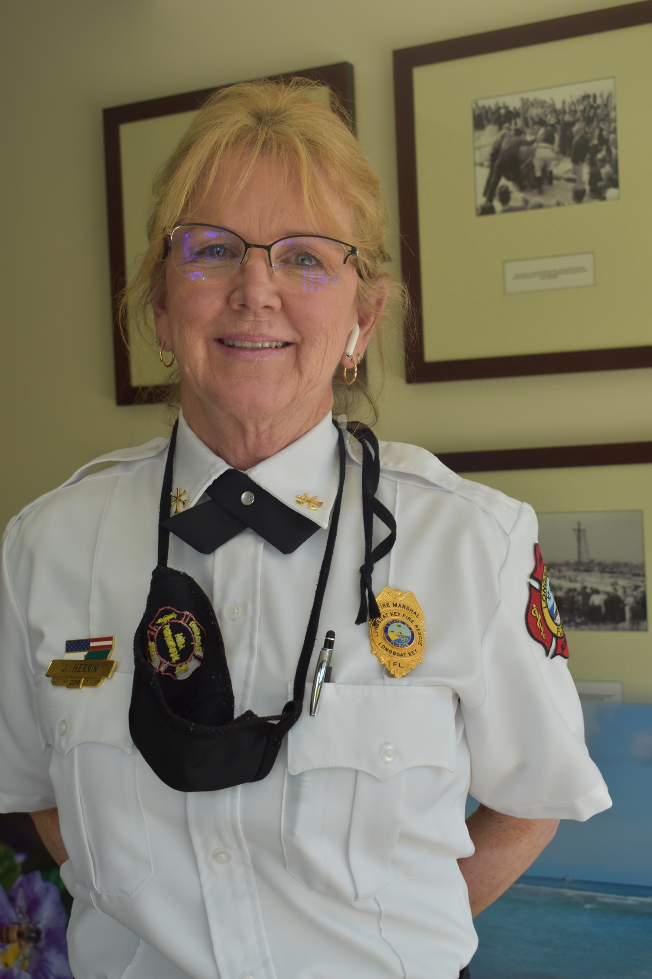 Longboat Key Assistant Fire Chief and Fire Marshal Jane Herrin spoke before the Town Commission on Monday to discuss proposed changes to the Town Code about the permitting process for permanently-installed fire pits.