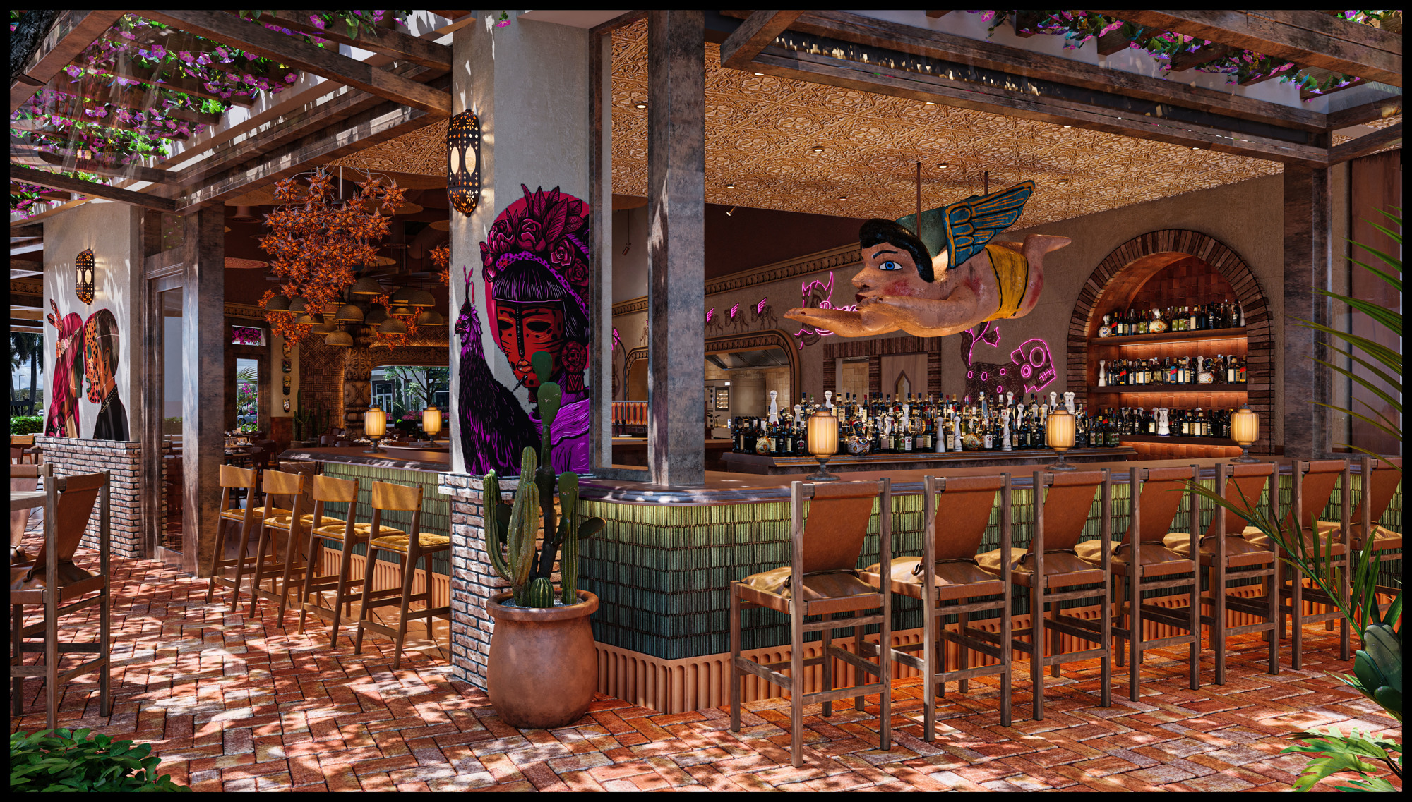 The bar at Rocco's Taco's and Tequila Bar will offer a variety of drink choices, including more than 300 types of tequila. (Courtesy photo)