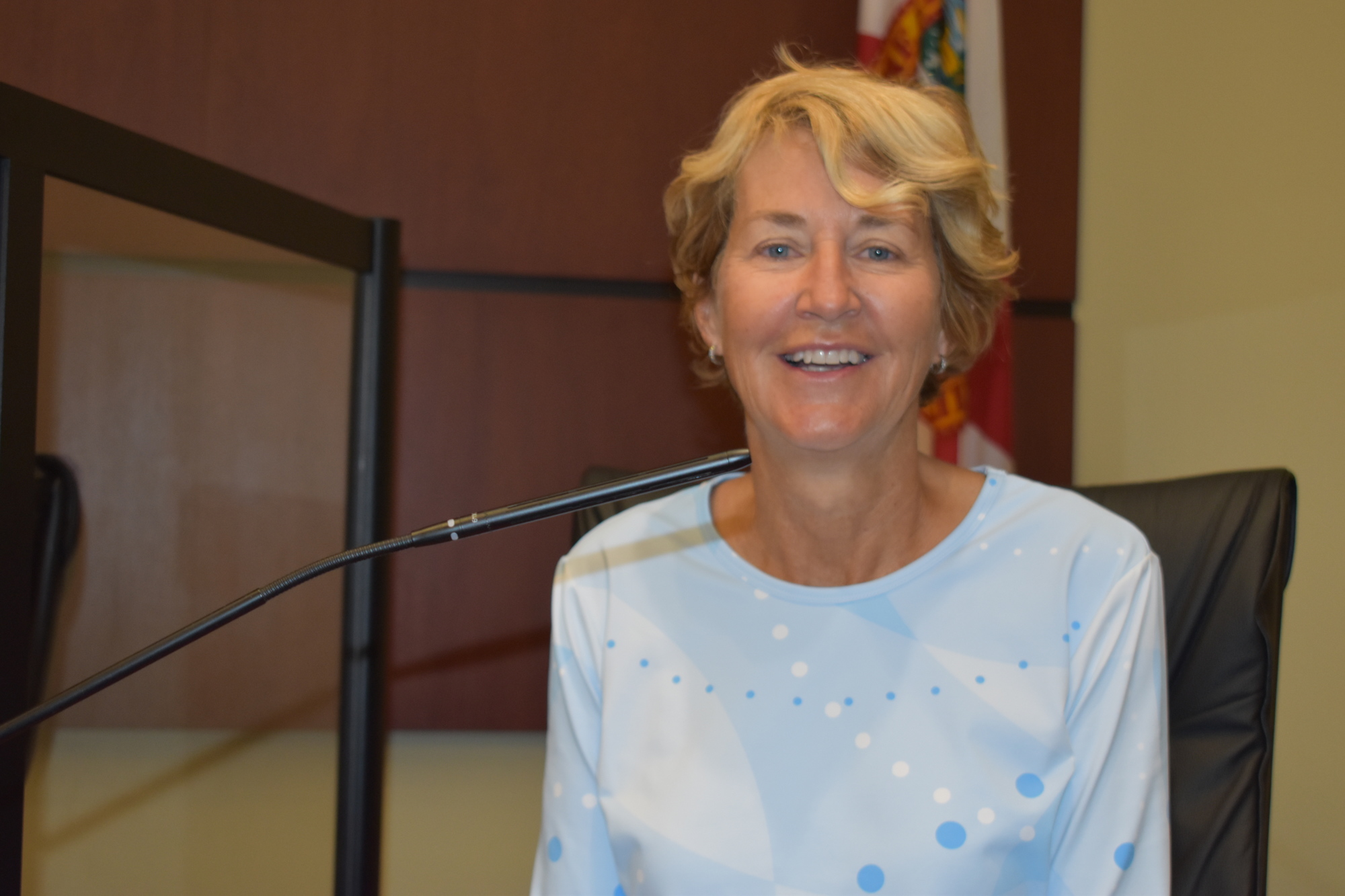 On Wednesday night, Commissioner Maureen Merrigan told the Longboat Key North community group she is frustrated about not being permitted to legally cross the Ohana property. File photo