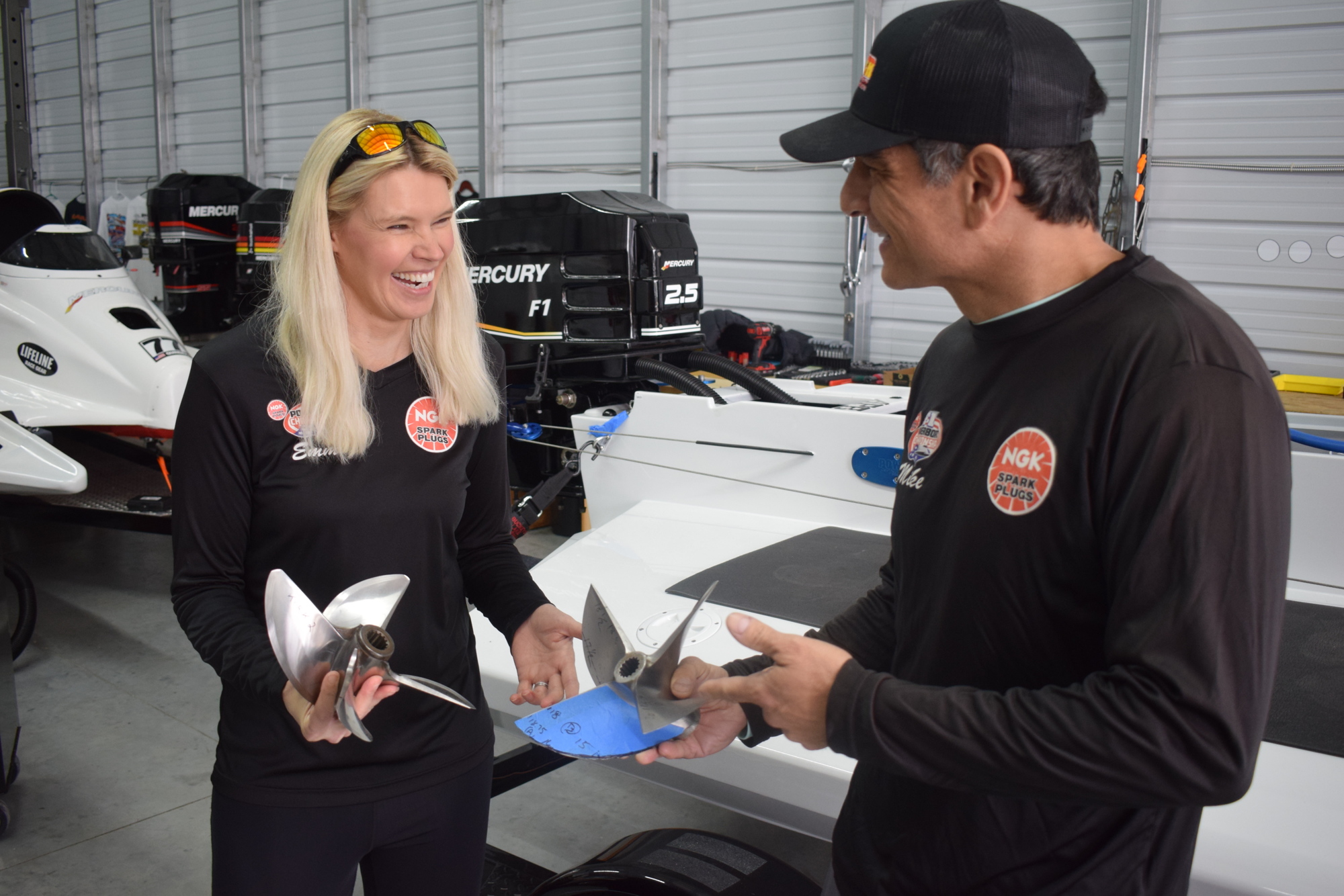East County's Emma and Mike Quindazzi decided F1 racing would be safer than some of the other powerboat levels.