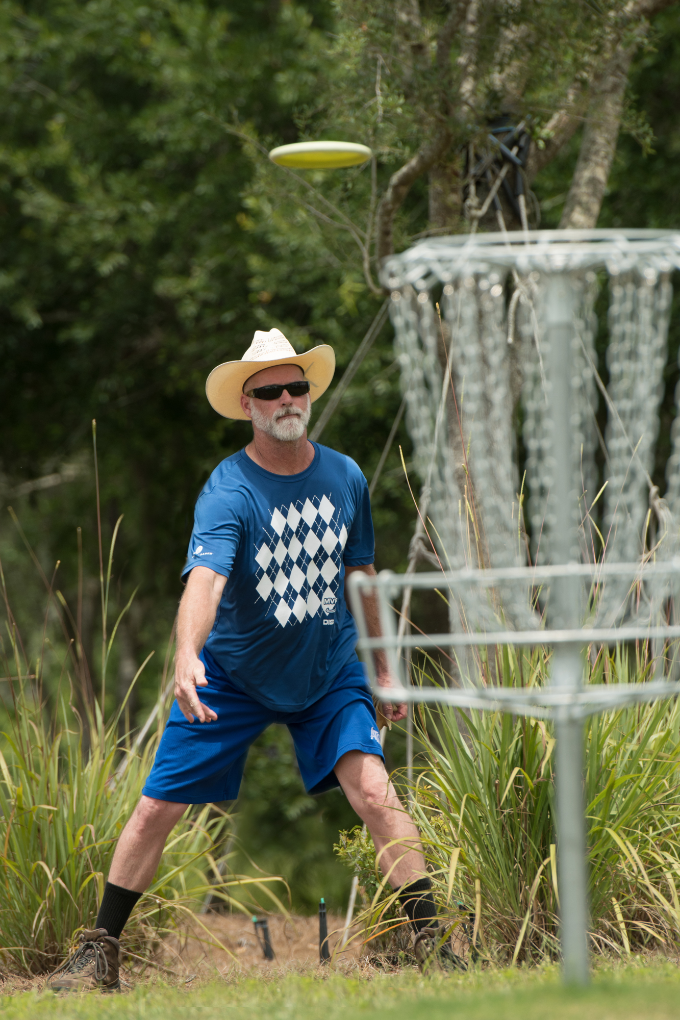 Elkin Mosely plays disc golf in MVP Sports and Social's league. Disc golf can also be played at Payne Park, North Water Tower Park and Lakeview Park in Sarasota. Courtesy photo.
