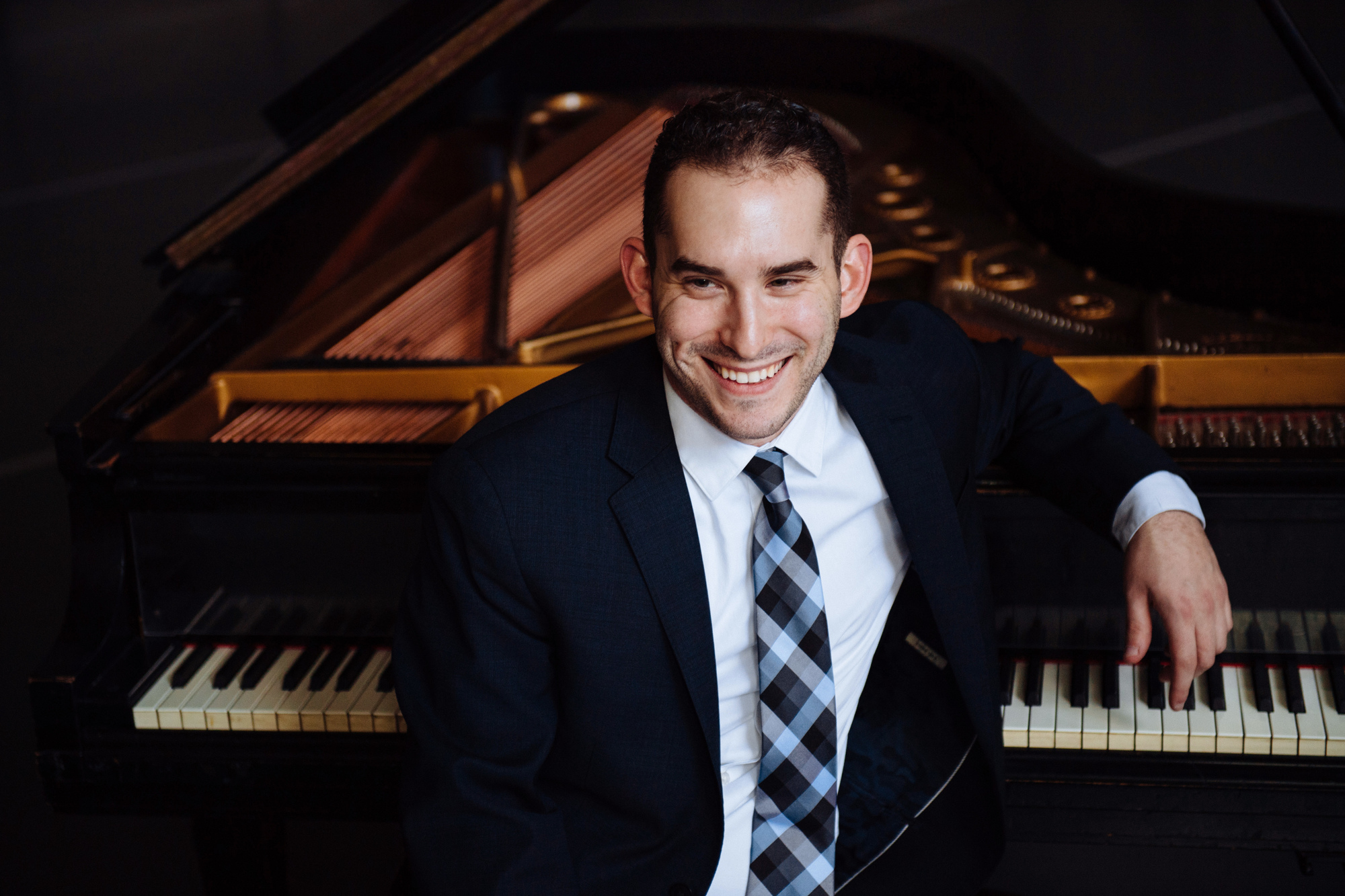 Award-winning pianist Mackenzie Melamed is ready for his Sarasota closeup.