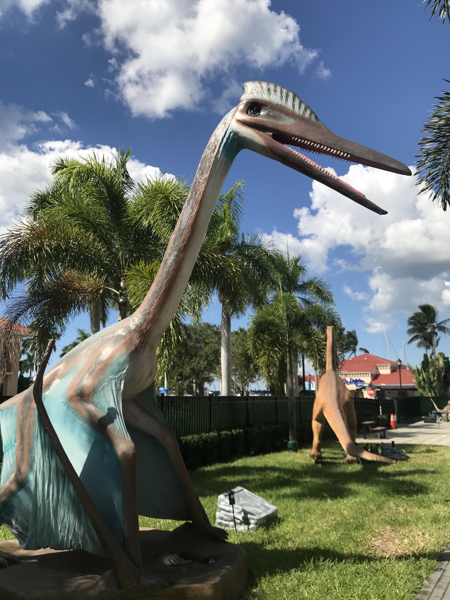The massive Quetzalcoatlus is one of the first things you'll encounter.