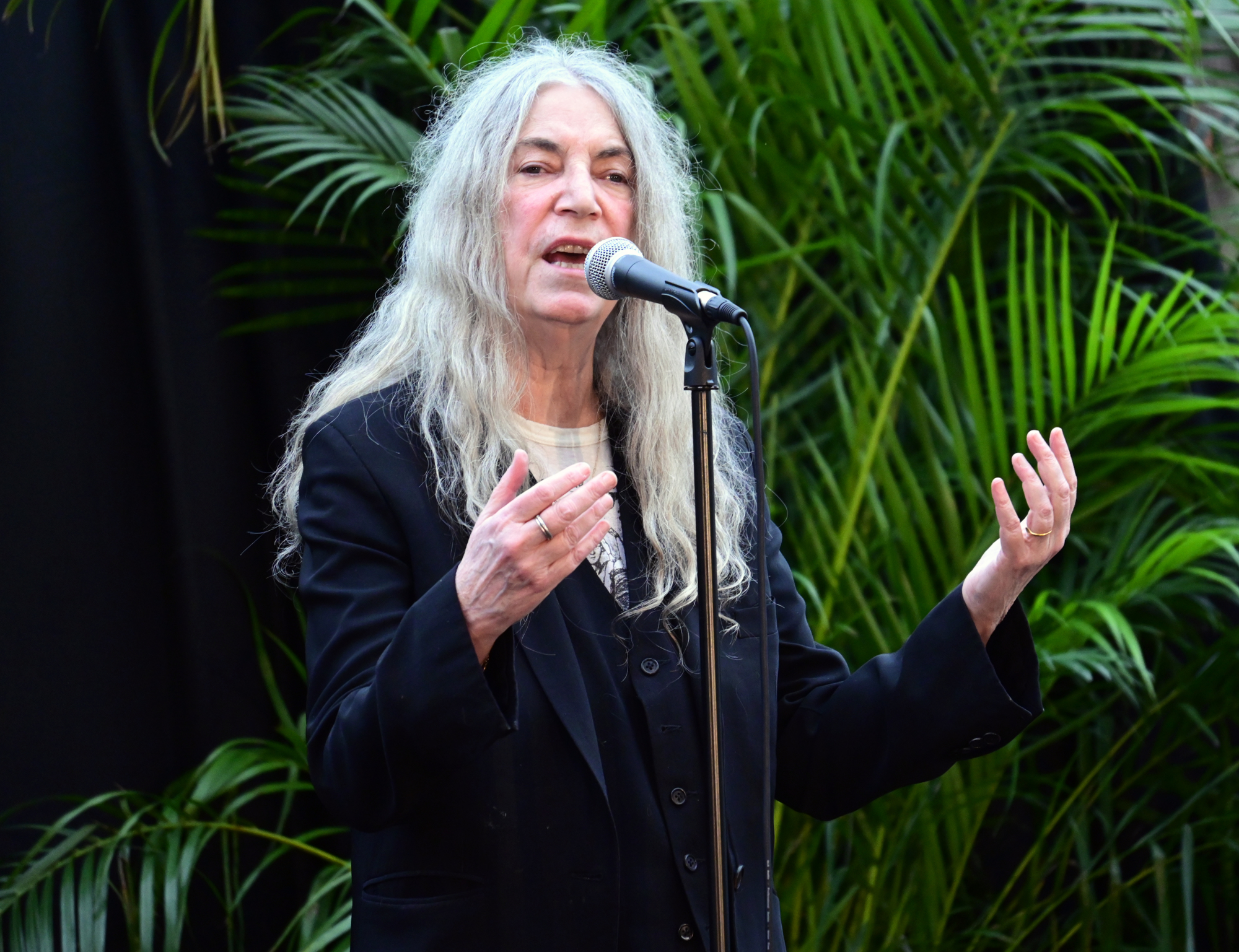 Patti Smith closed out her set with a rendition of 