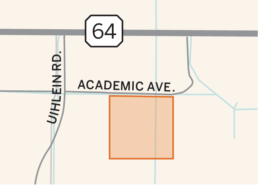 The School District of Manatee County plans to use a 40-acre site south of State Road 64 and east of Uihlein Road to build a K-8 school.