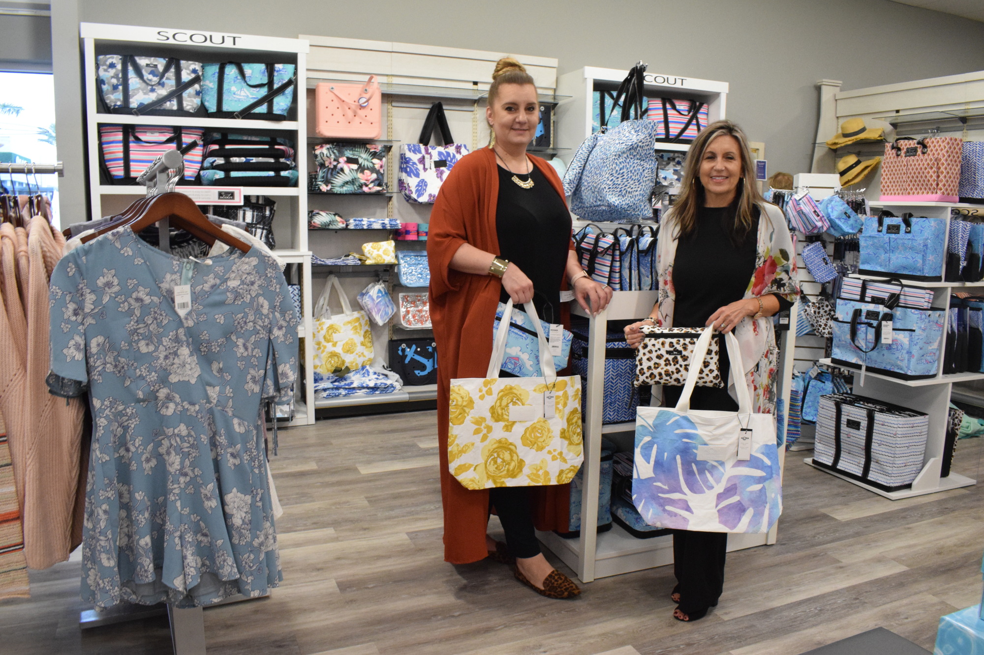 Store Manager Kristina Drobnak and District Manager Vanessa Frederick say are excited to open the doors of The Paper Store at UTC.