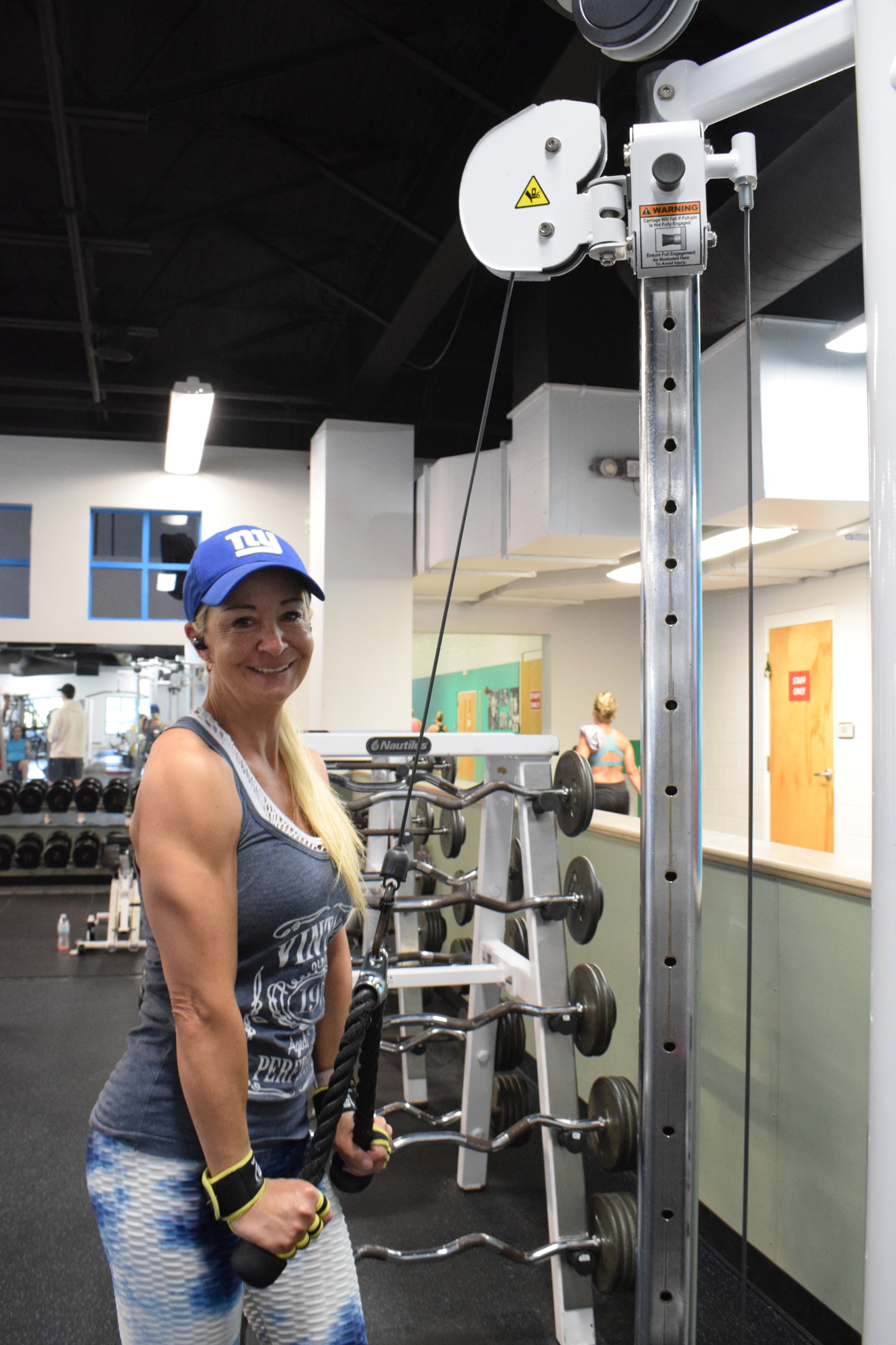 Lakewood Ranch's Noreen Higdon lifts weights at the Lakewood Ranch YMCA. She's excited to see the new programs that will come to the YMCA.