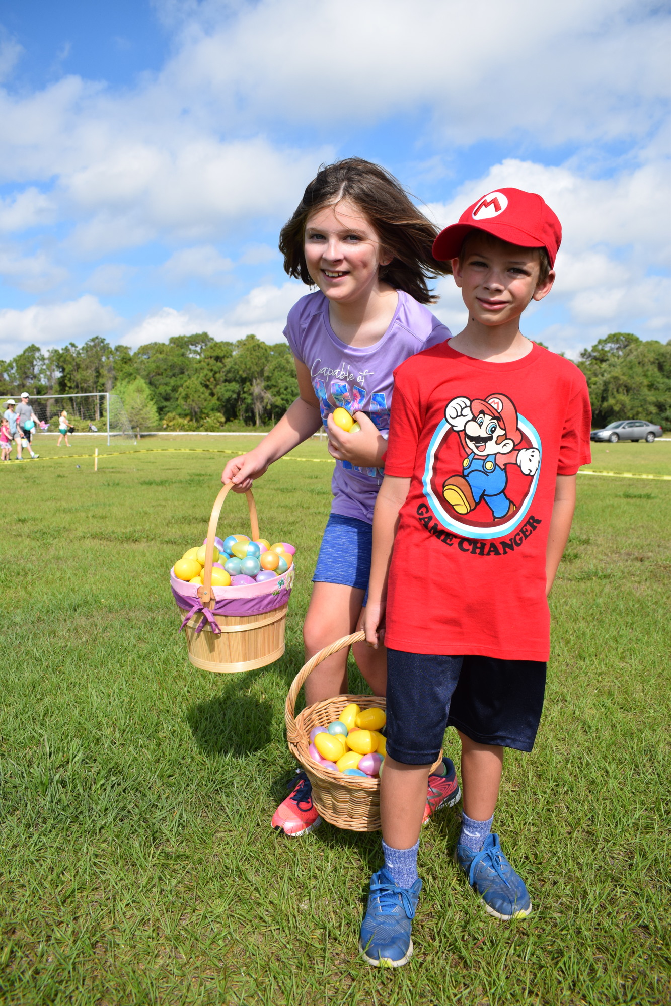 EGGstravaganza has become a tradition for Greenbrook's Allison Rothhaar and her brother, Ryan Rothhaar. File photo.