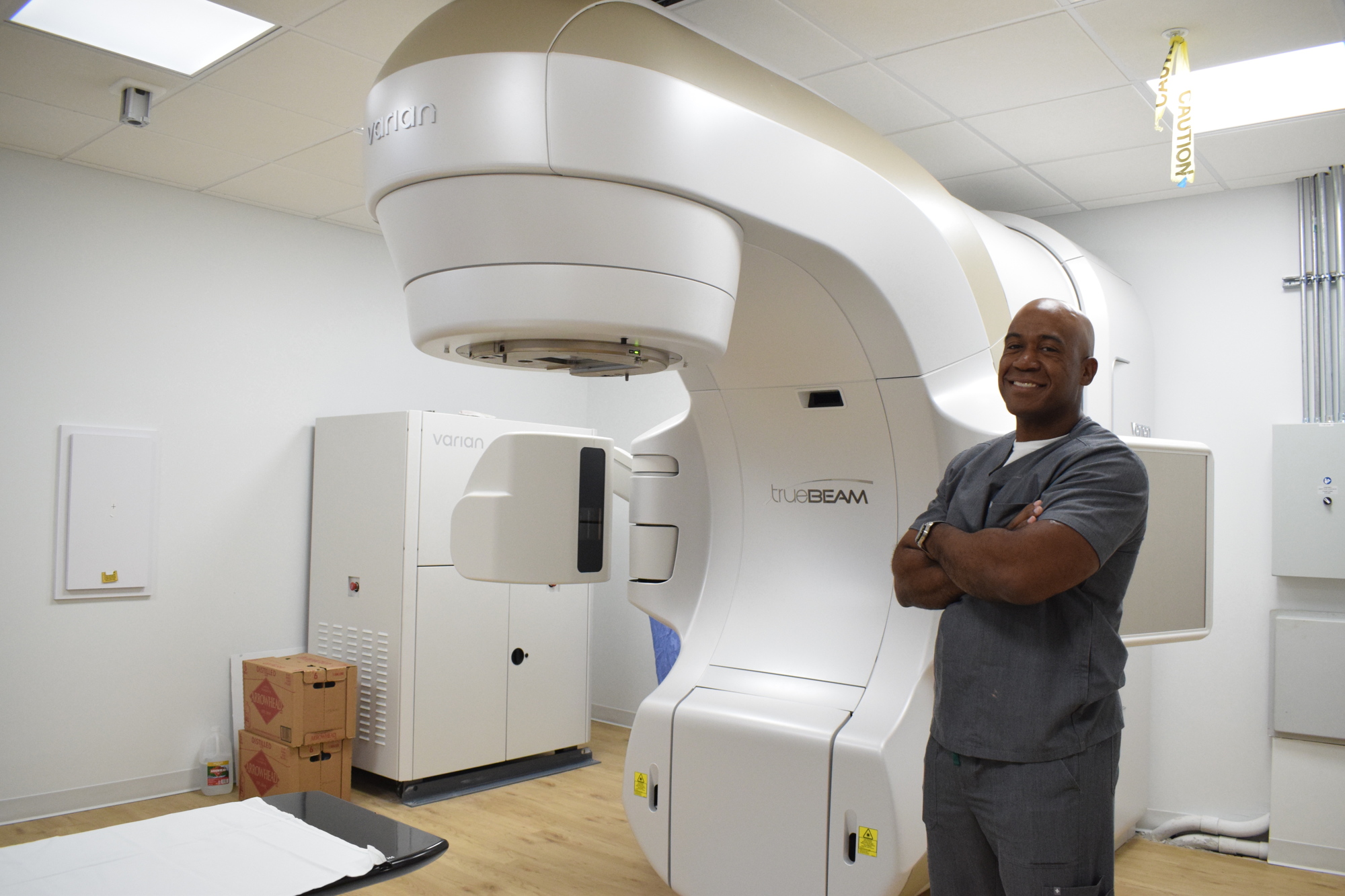 Dr. Dwight Fitch uses state-of-the-art technology to treat patients who have cancer. The technology helps Fitch provide radiation in a more accurate, safer and quicker way.
