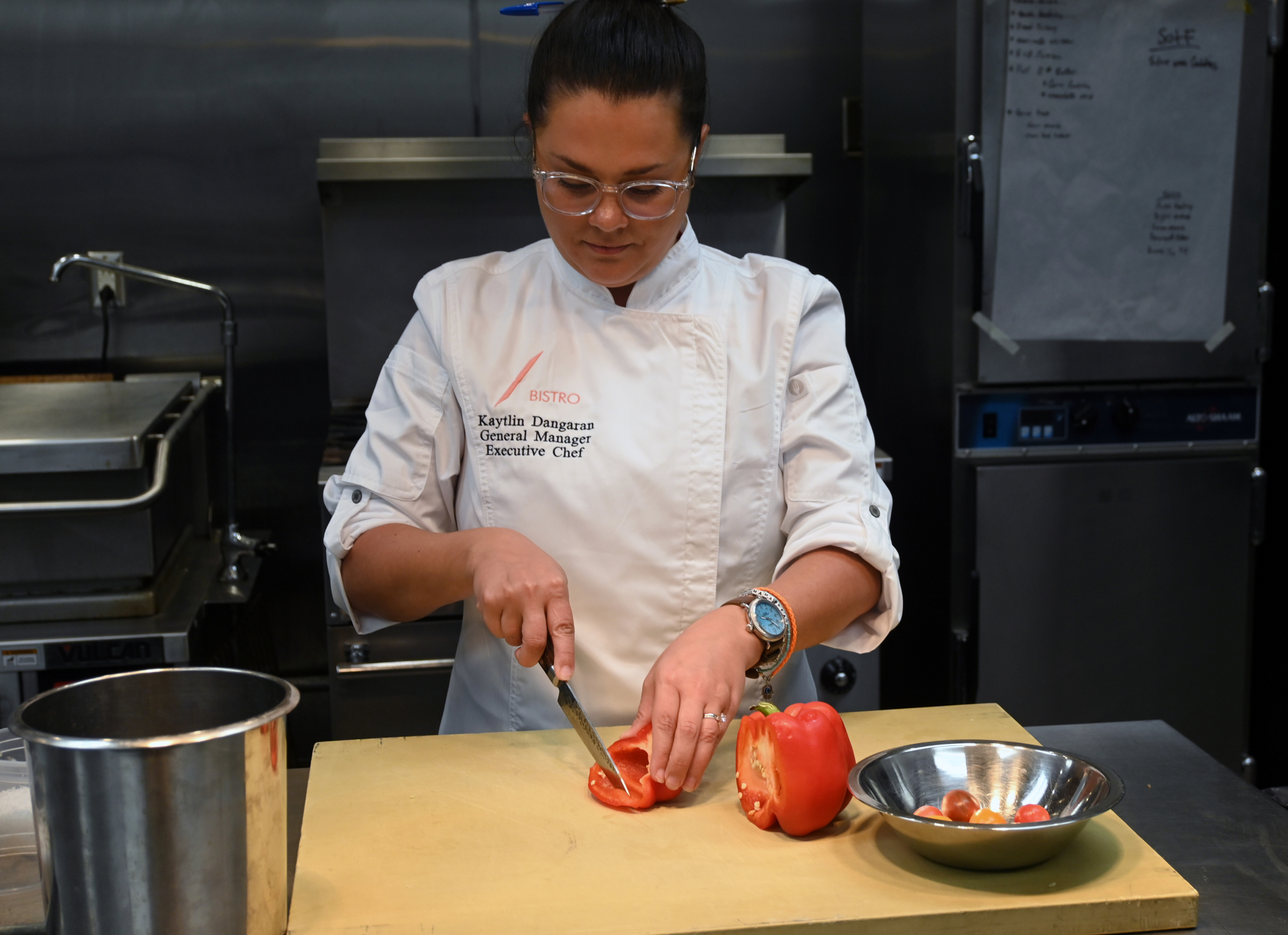 Sarasota's fresh produce — including tomatoes — are among Chef Kaytlin's favorite local ingredients. (Photo: Spencer Fordin)
