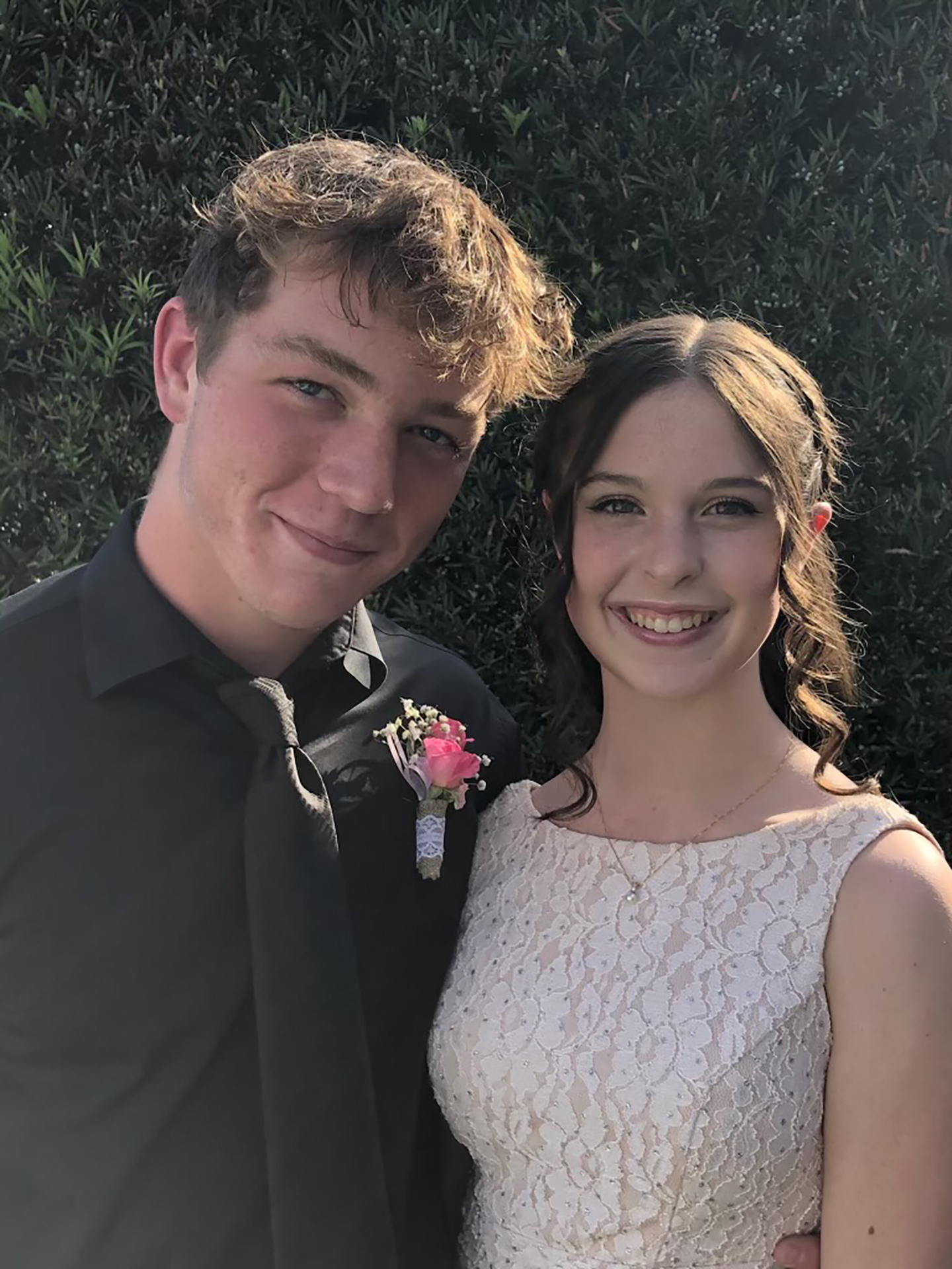 Evan Dangler and Haley Dragon, who are seniors at Braden River High School, were disappointed when prom was canceled last year, so they had their own prom. This year, they look forward to going to prom with friends. Courtesy photo