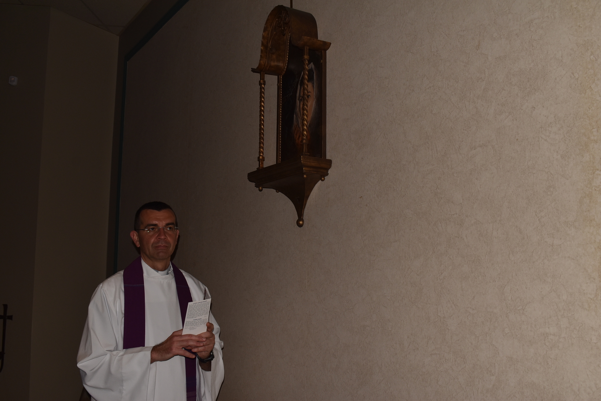 Rev. Robert Dziedziak took his congregation through every station of the cross on Good Friday.
