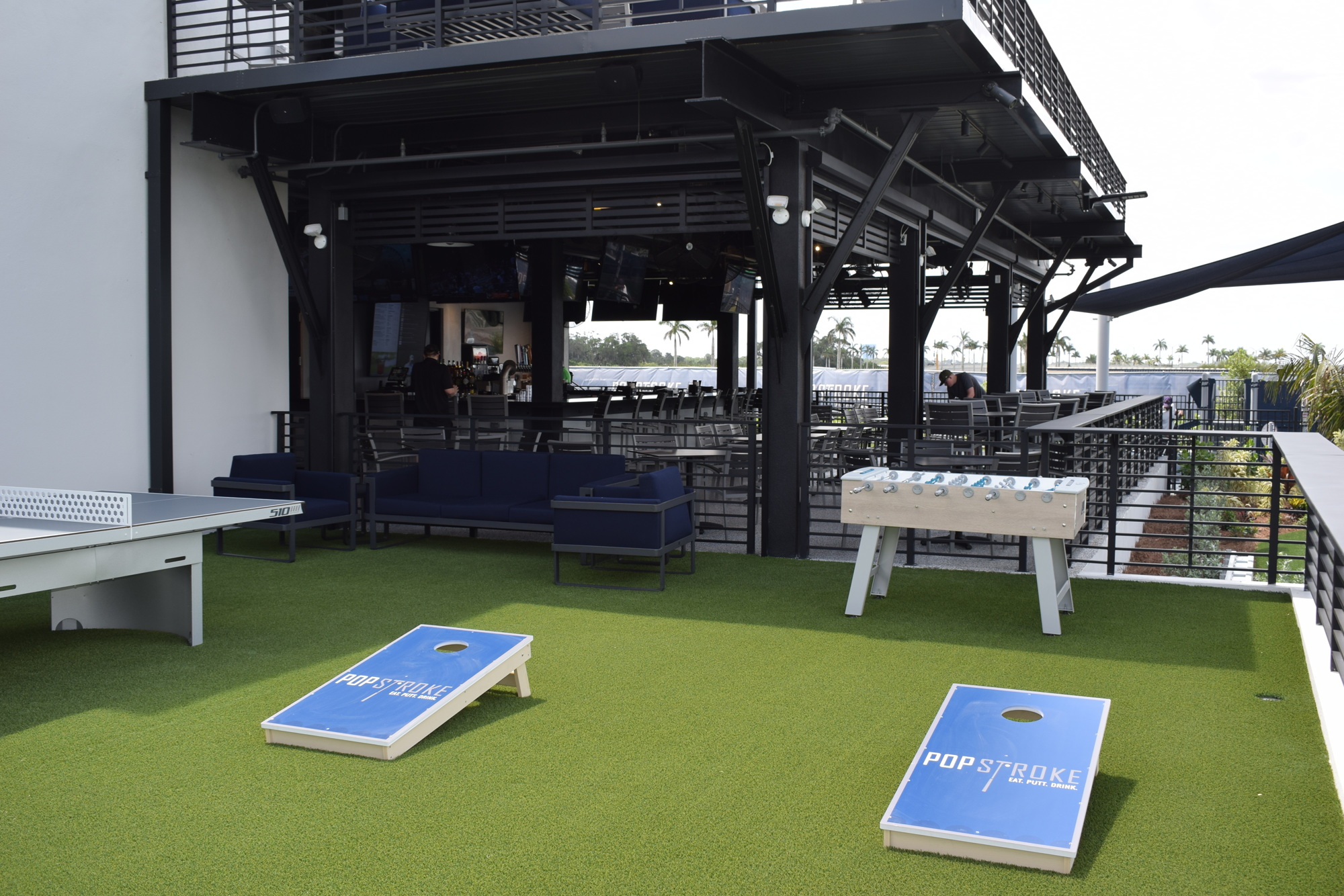 Don't like golf? PopStroke also offers cornhole, foosball and pingpong.
