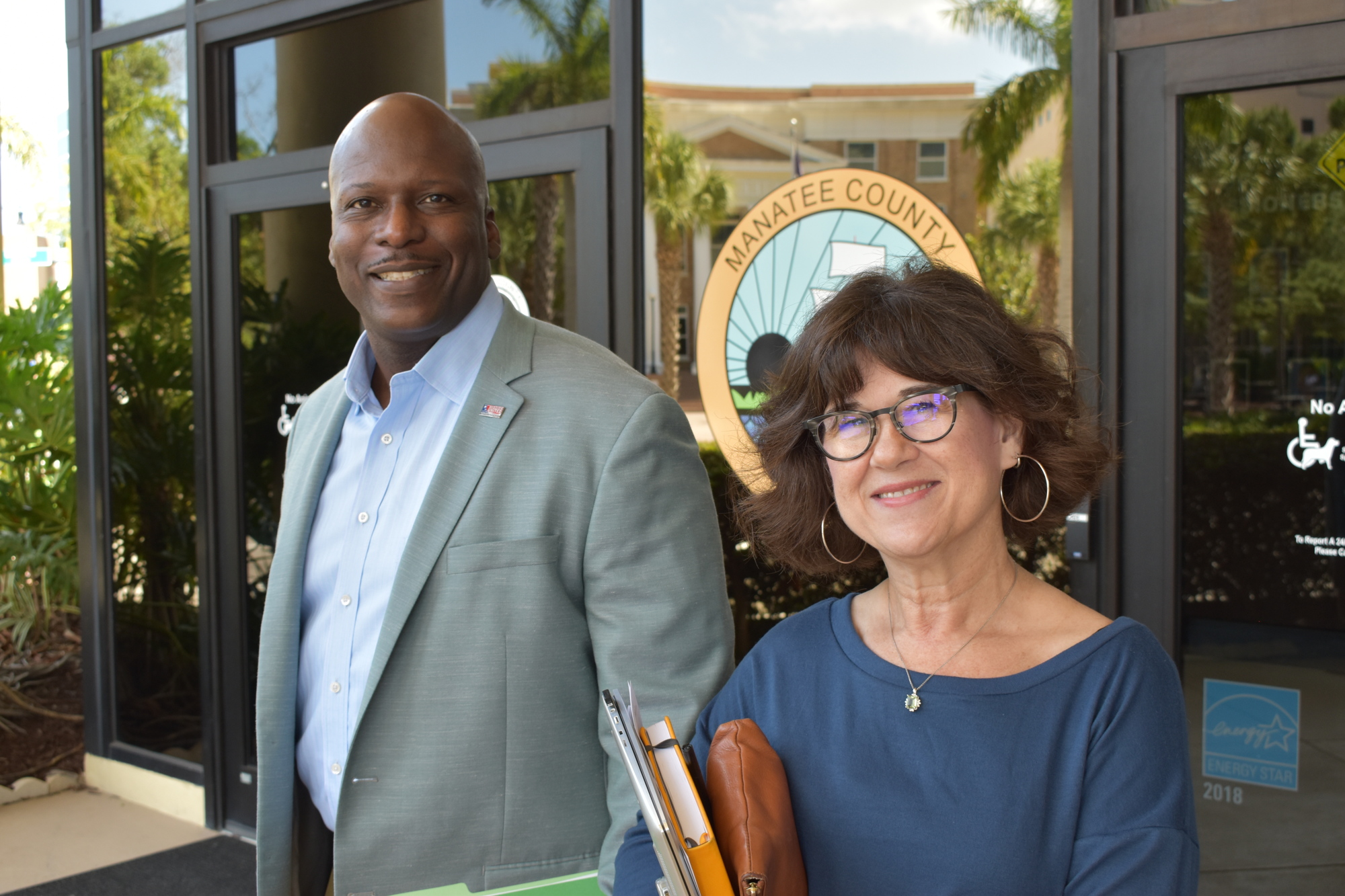 Lee Washington, director of Community and Veteran Services, and Tammy Parrot, Library Services manager,both attended the meeting and said they are glad the library has been named so that planning can proceed.