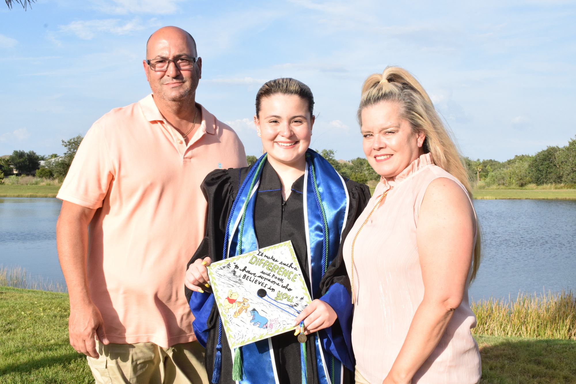 Central Park's Robert Vargas, his 18-year-old daughter Skyler Vargas and wife Brenda Freytes are excited to see what the future holds as Skyler graduates college and plans for law school.