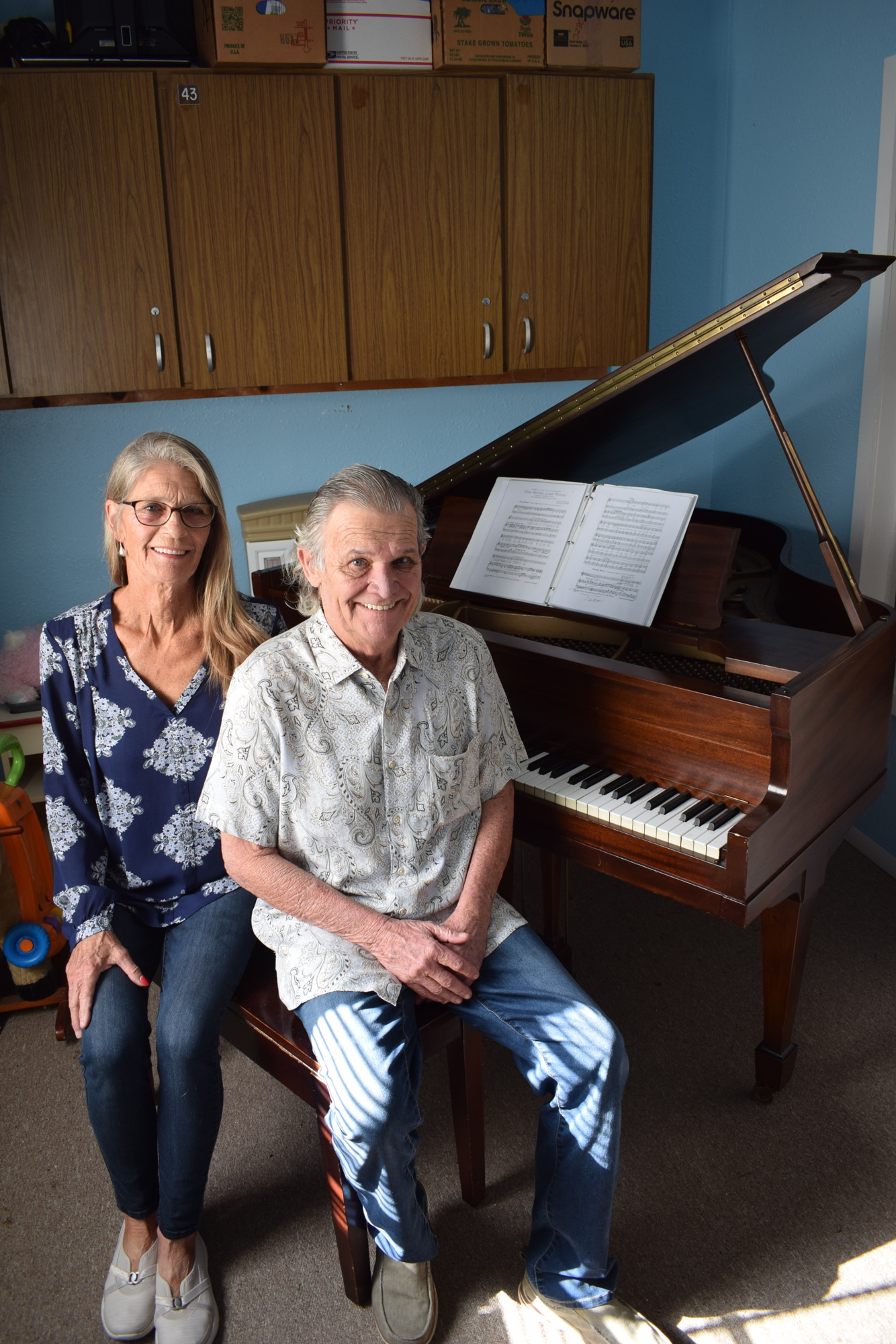 Judy and Ray Shannon say they didn't want to see the piano flattened with the Westview Chapel, which closed six months ago.