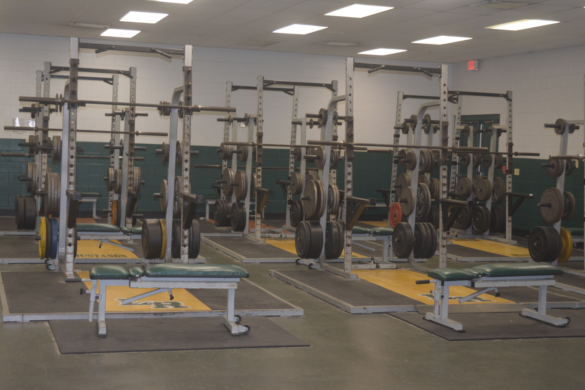 The 15 single-use weight cages at Lakewood Ranch High, which stand on raised platforms, will be replaced with eight twin-use cages that stand directly on the floor, allowing for more users, safer traversal of the room and more space for other activities.