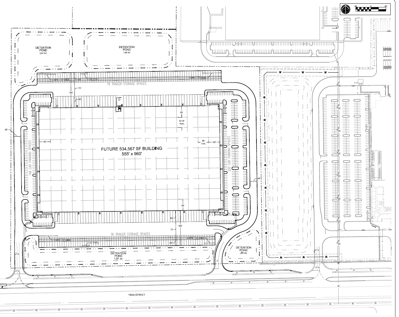 A 534,567-square-foot speculative building is planned at AllianceFlorida at Cecil Commerce Center.