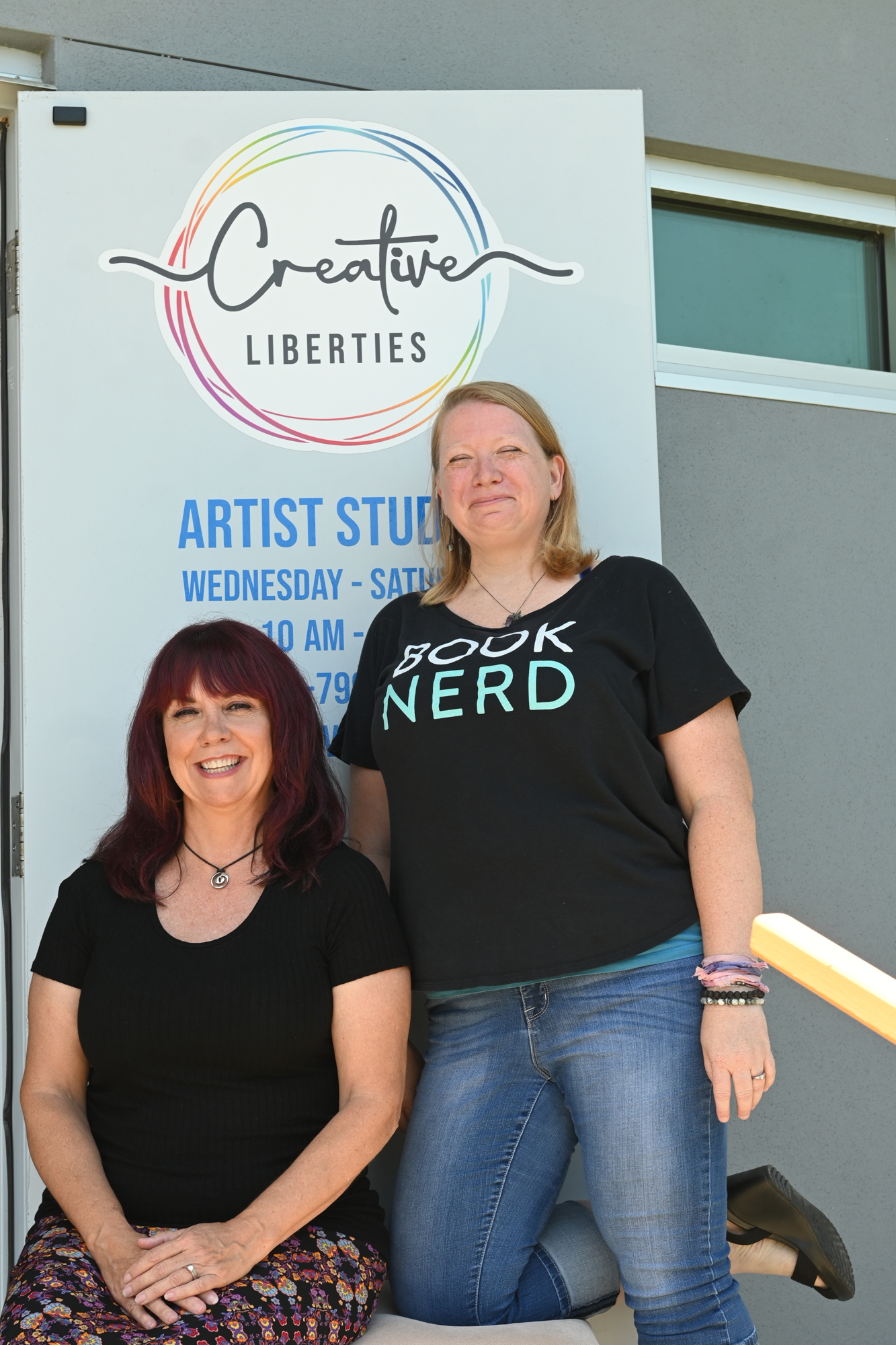 Every day at Creative Liberties is an art therapy session for Barbara Gerdeman and Elizabeth Goodwill. (Photo: Spencer Fordin)