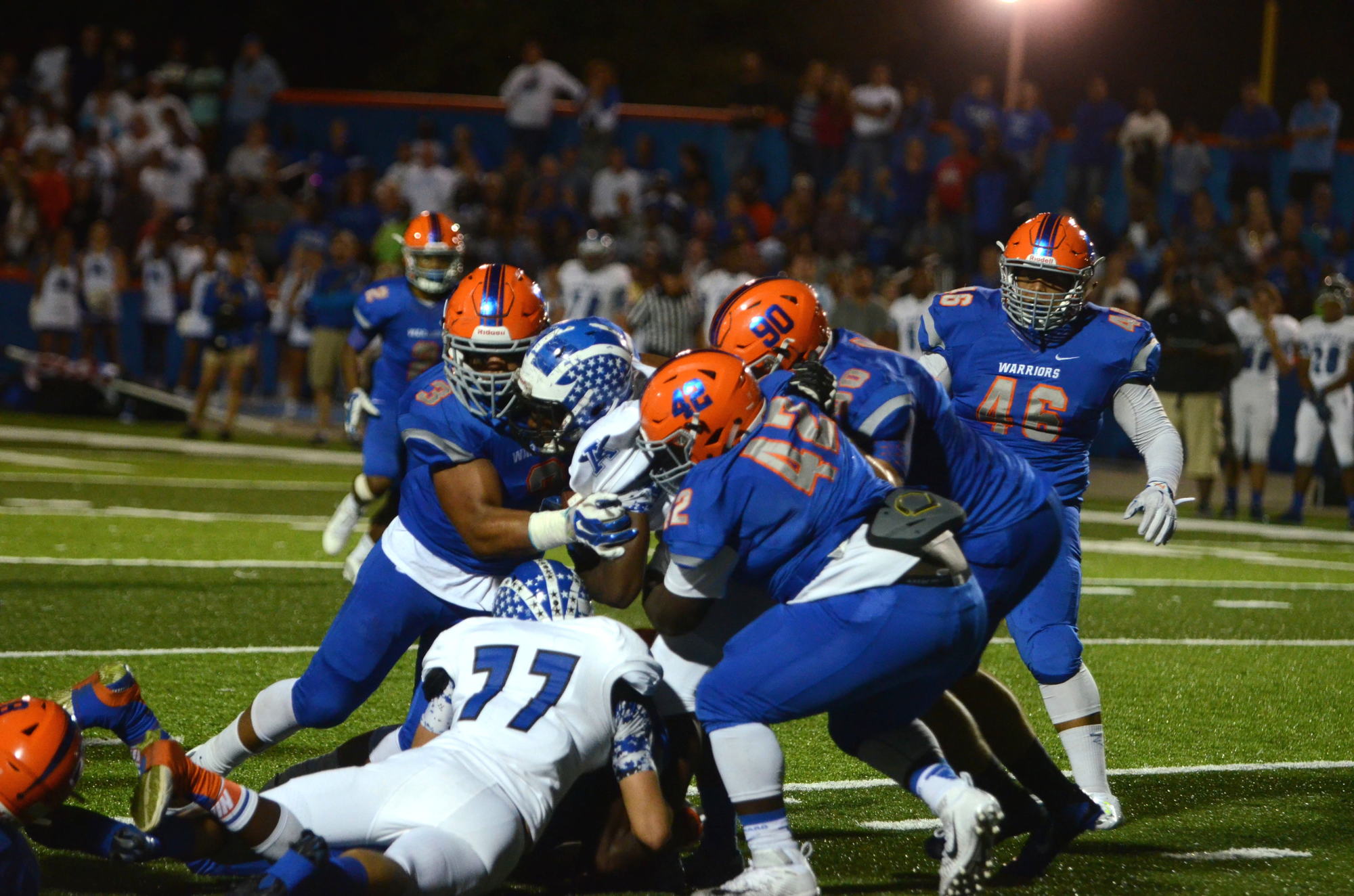 The Warriors defense limited Apopka to a combined 17 points in two meetings this season.