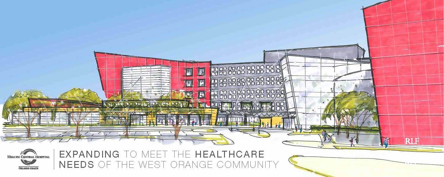 Health Central Hospital, a branch of Orlando Health, broke ground in November on a new bed tower and improved emergency department. The emergency wing is expected to be complete by summer 2016.