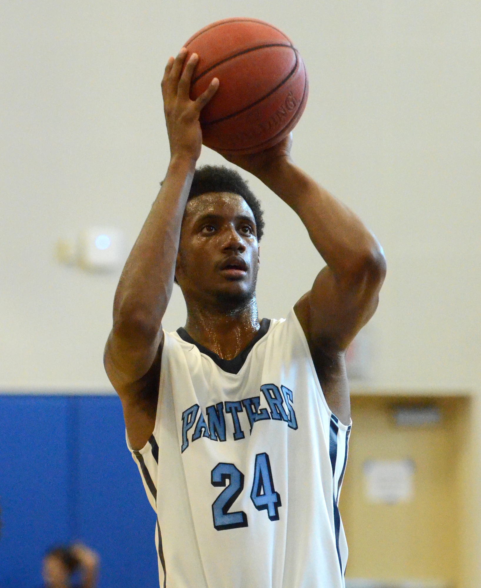 Senior Justin Tucker is averaging a double-double for the Panthers this season.