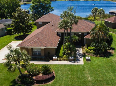 This Sunset Lakes home, at 13620 Sunset Lakes Circle, Winter Garden, sold Jan. 25, for $825,000. The home features lake views; private ski lake with slalom course and ski jump; boat dock with lift and dockside jet ski lift.