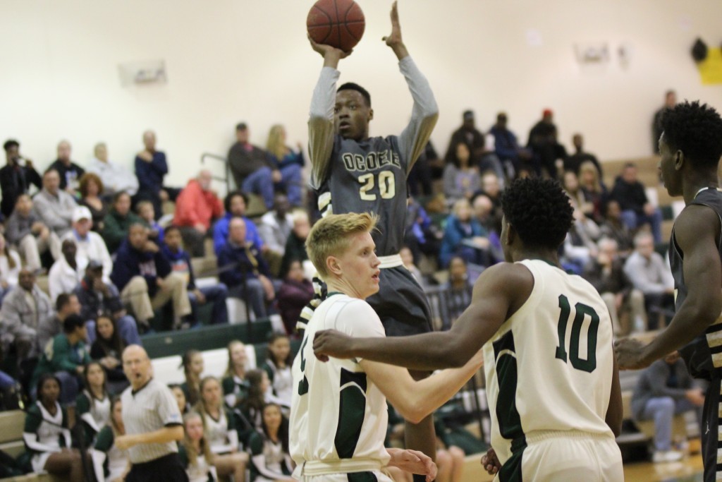 Ocoee nearly defeated Melbourne on the road Feb. 11. Photo by Nate Marrero.