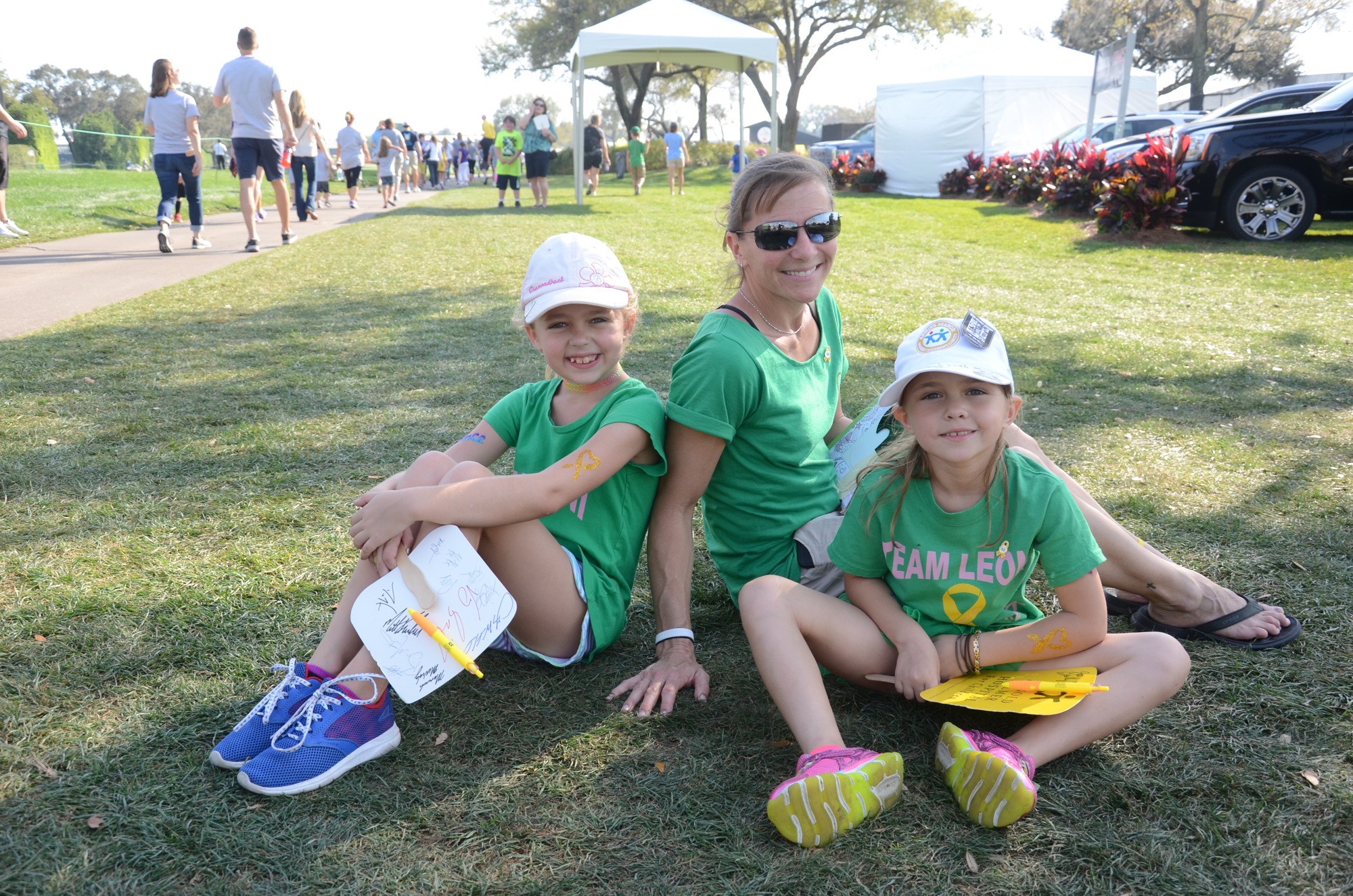 Jaden Rimes, 8, Erika Rimes and Leoni Rimes, 6.