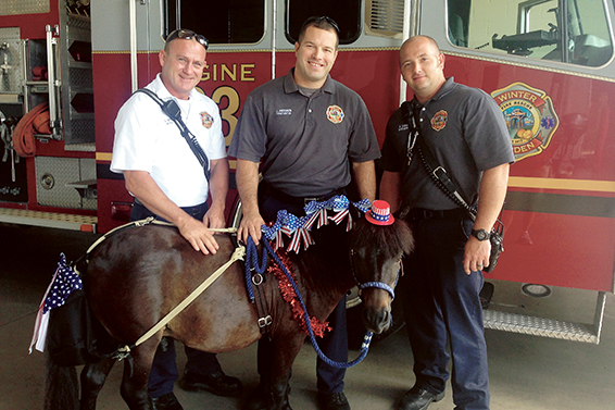 THERAPY-HORSE-Firefighters