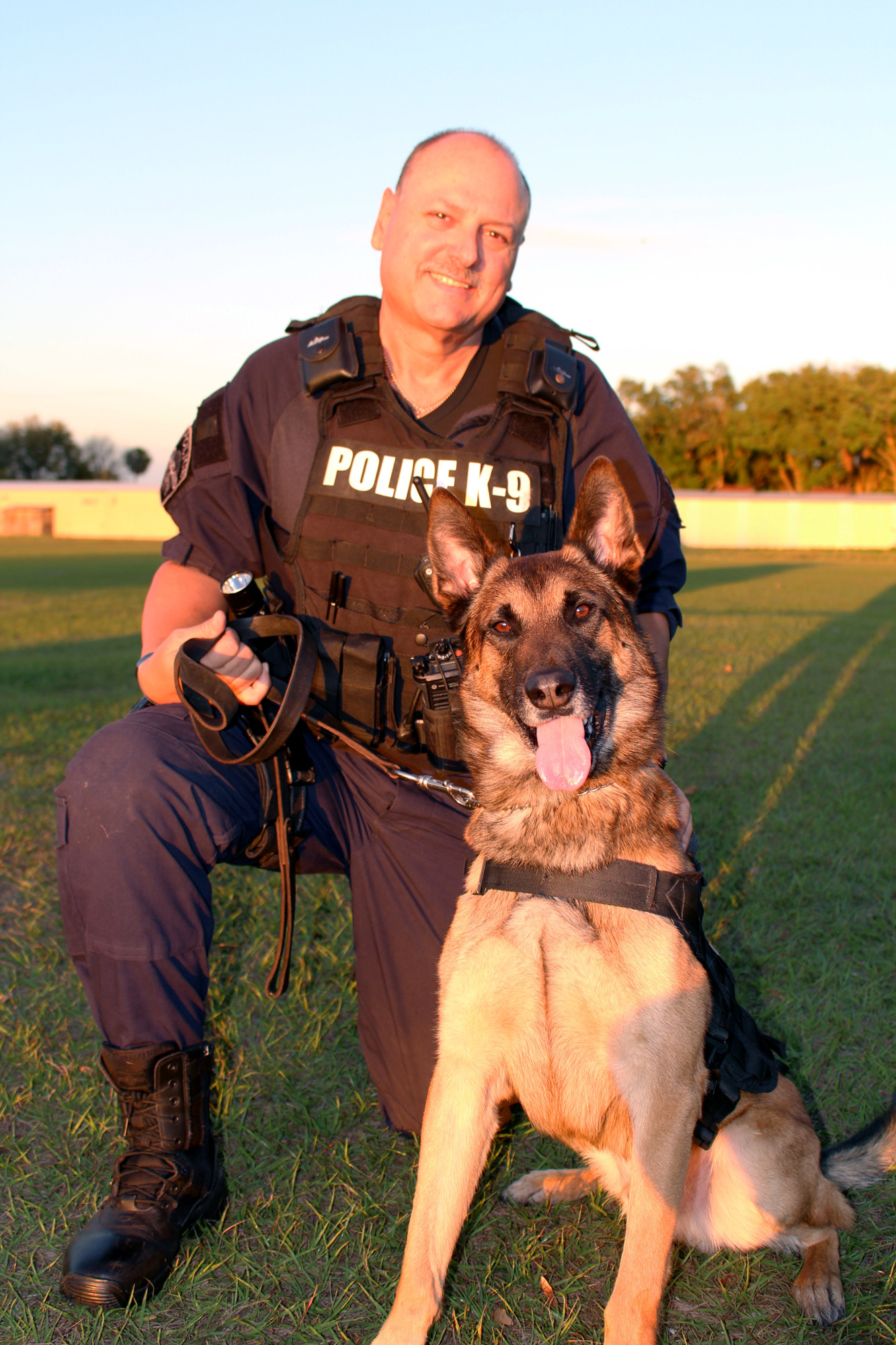 Oakland police officer Anthony Vitale and K-9 Chase, a Belgian Malinois who graduated from WGPD K-9 school on March 1. “Chase is always in a good mood. Whatever type of calls I handle, he is always there with an upbeat demeanor.