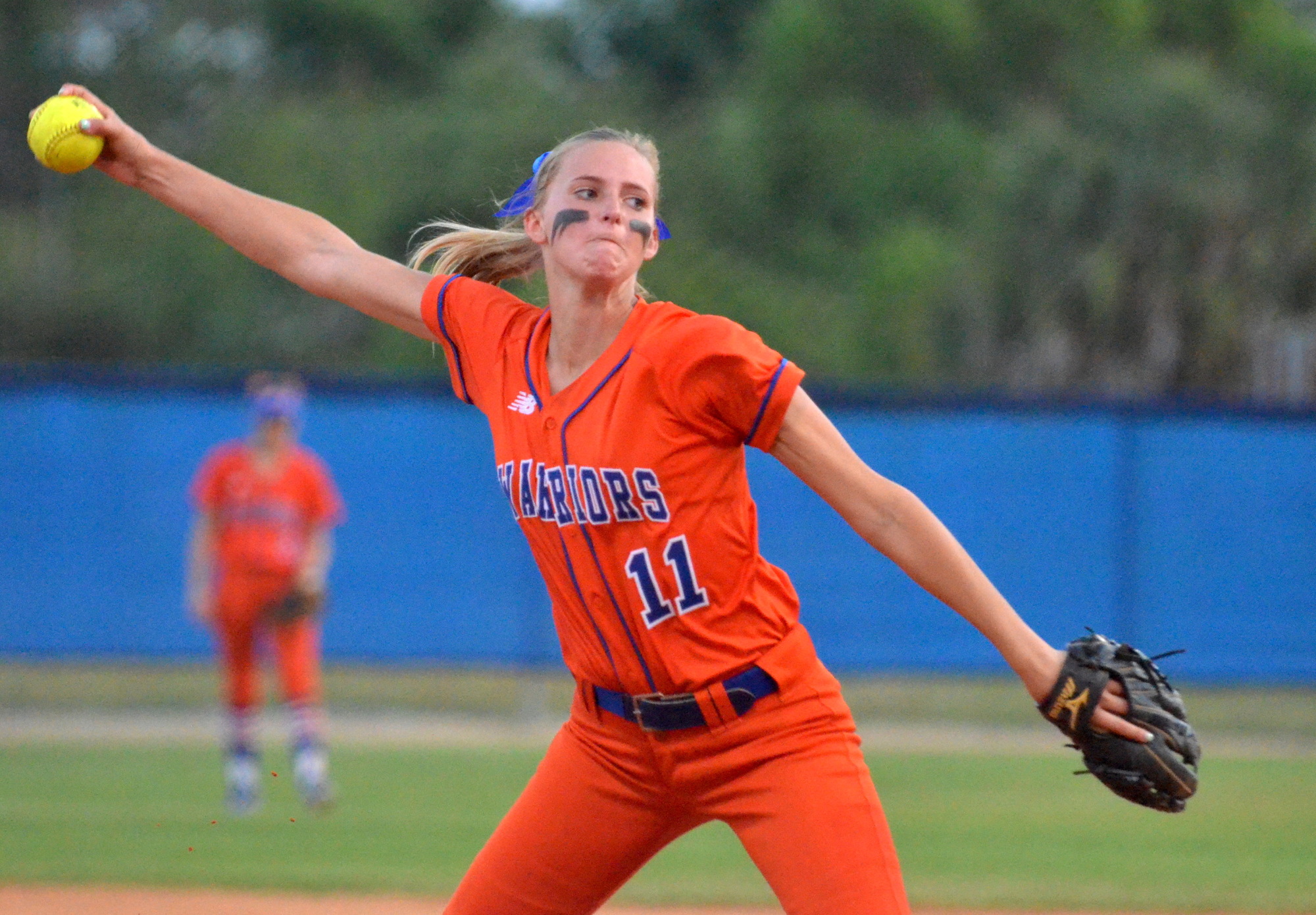 The Warriors have been cautious with ace pitcher Lauren Mathis.