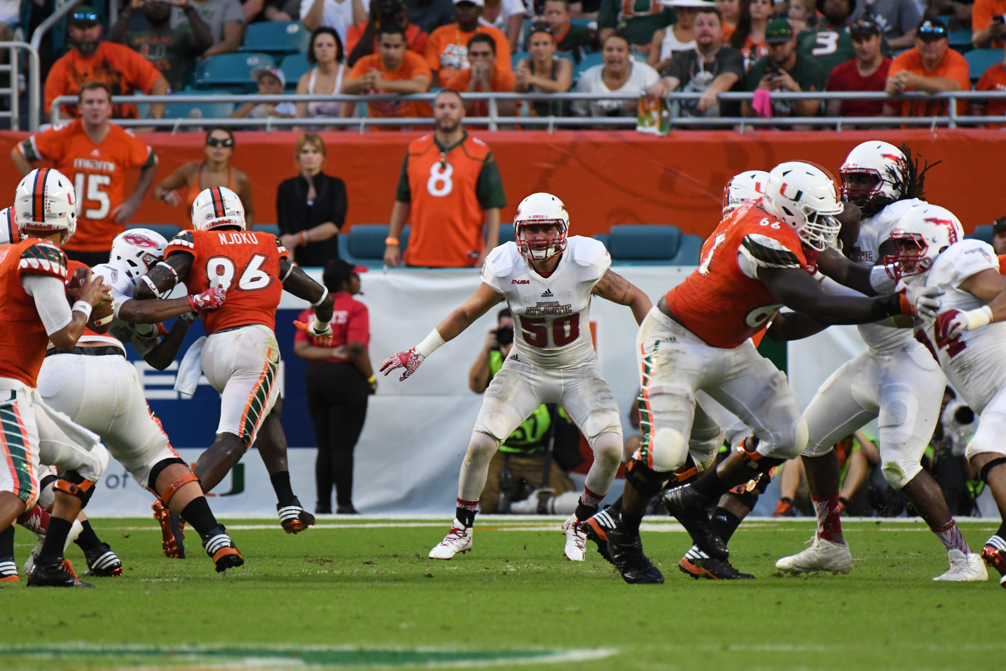 Nate Ozdemir had the only interception of his career come against the Miami Hurricanes. Courtesy photo