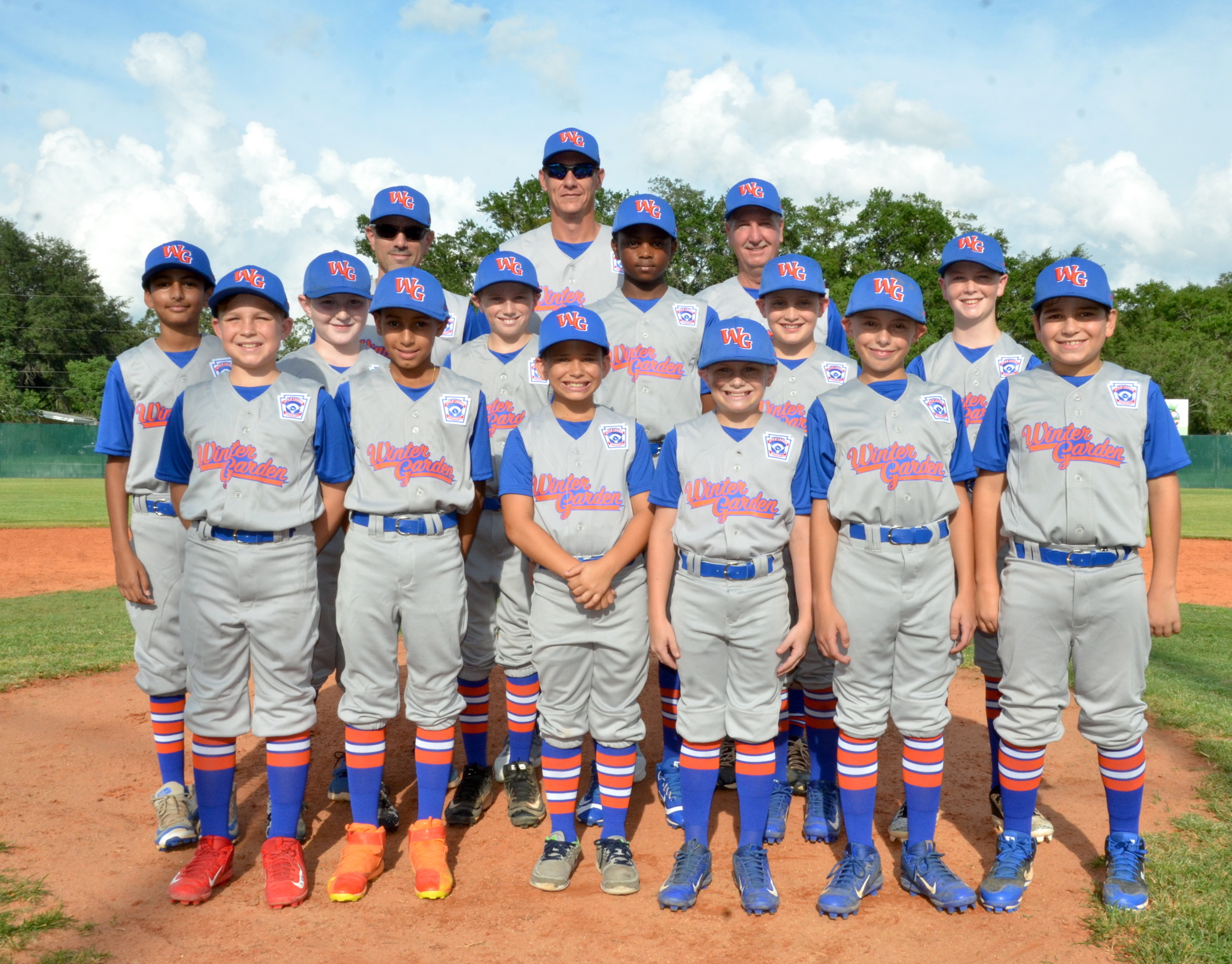 Winter Garden's 11-year-old team went 3-2 during the district tournament.