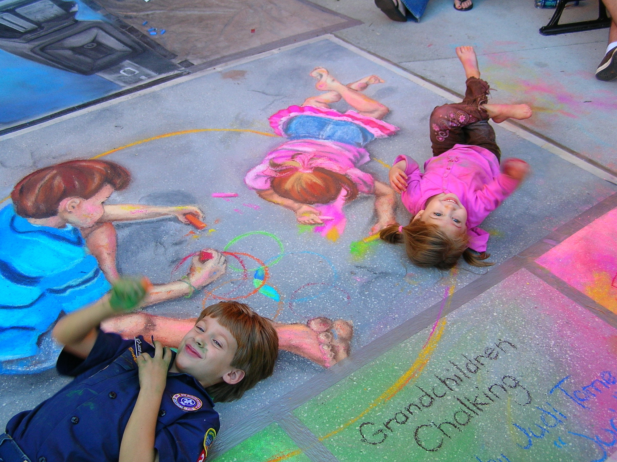 Judi Tome was known for her chalk art.