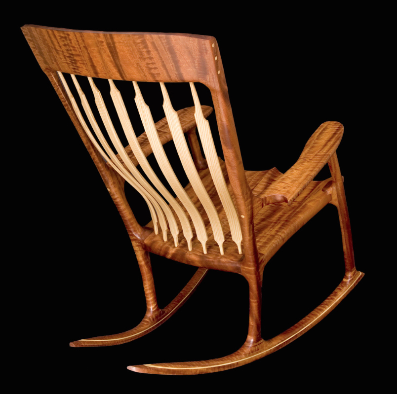 One of Larry Roofner's rocking chairs.