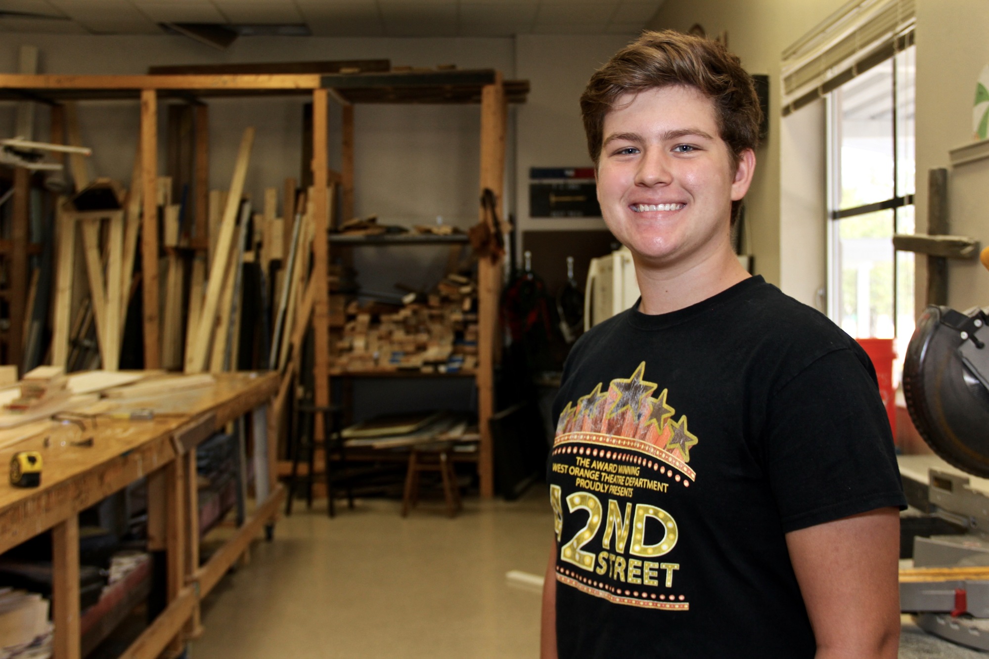 Senior Cameron Hayes took on the challenge of designing the entire set for “Bright Star” from scratch.