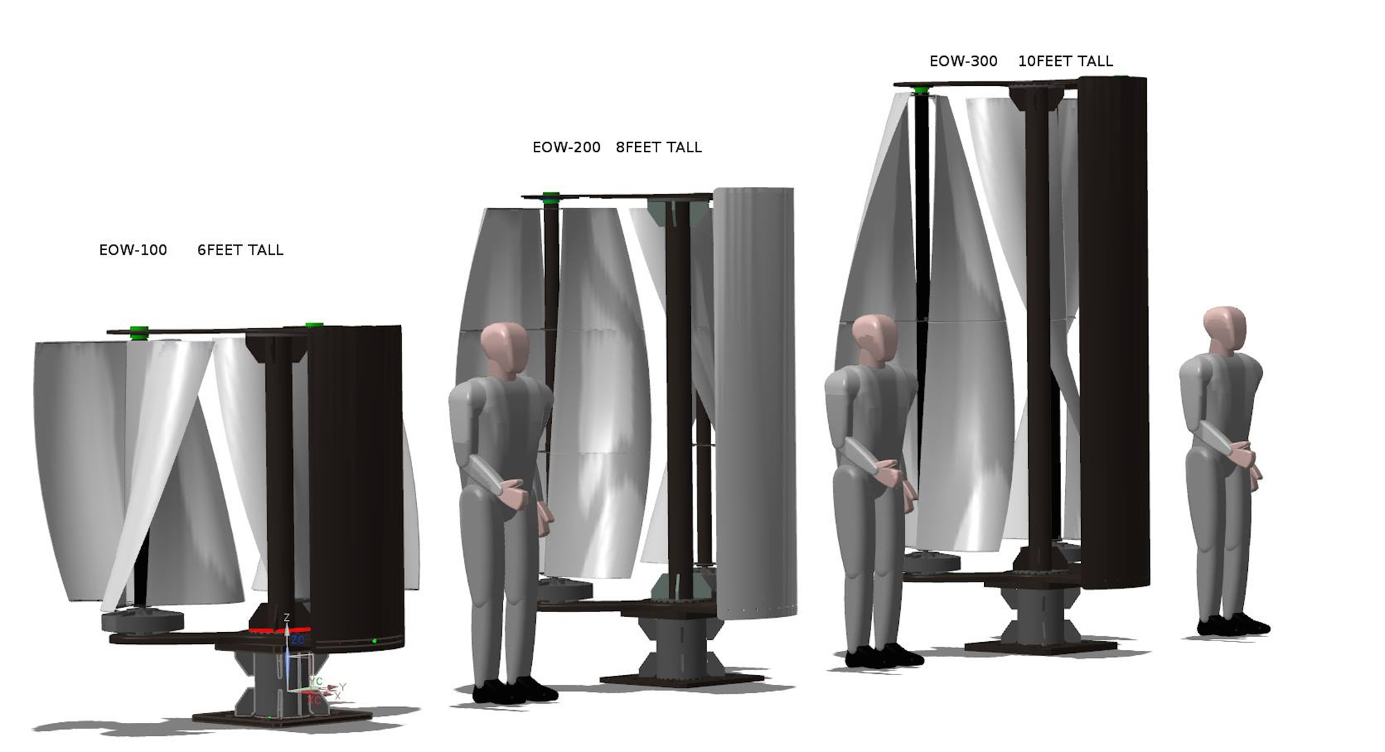 BE-Wind’s product is an urban vertical dual-axis turbine, designed to generate usable power virtually anywhere.