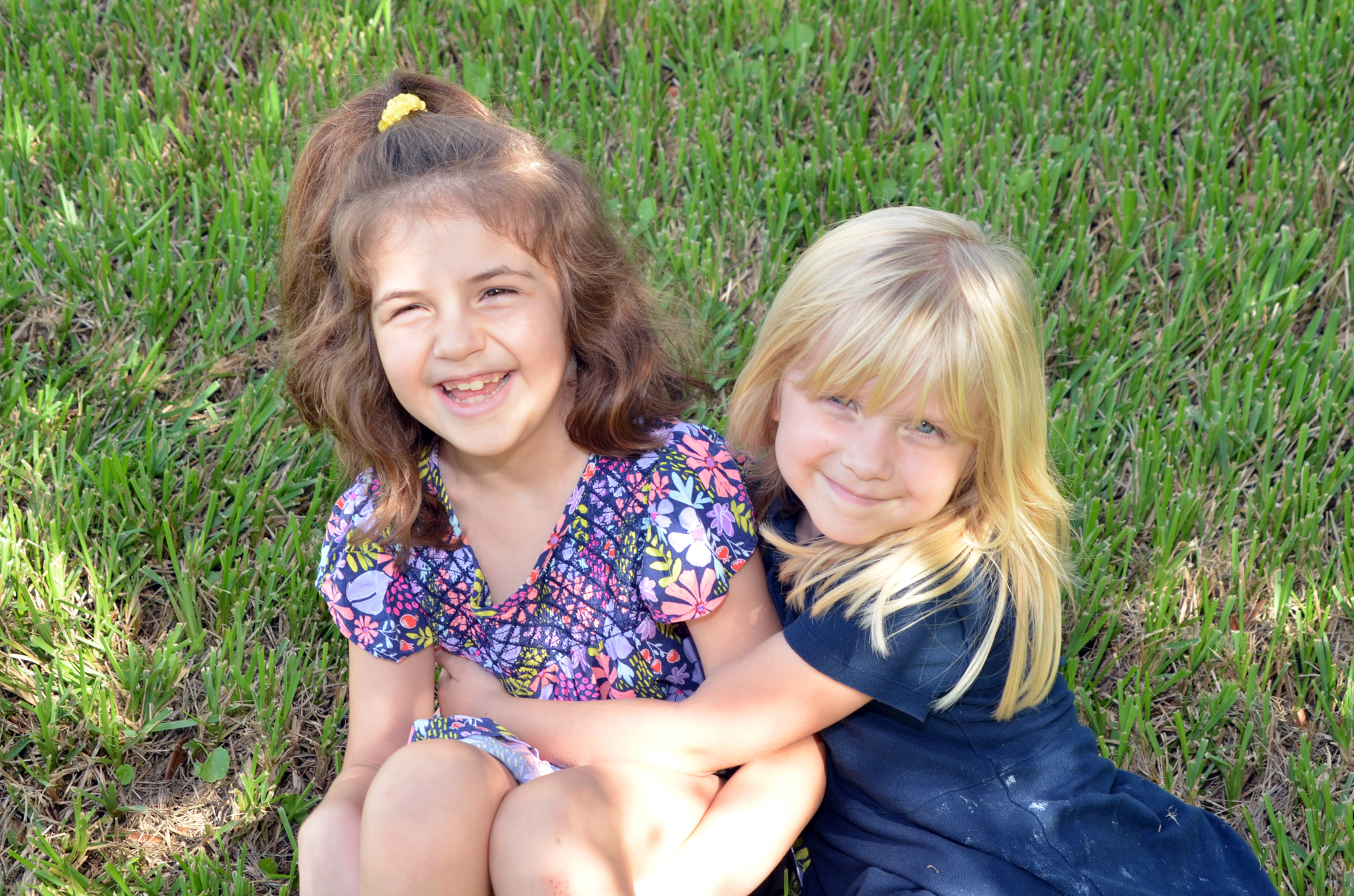 Aubrey Mullen, right, is protective of her older sister, Melia.
