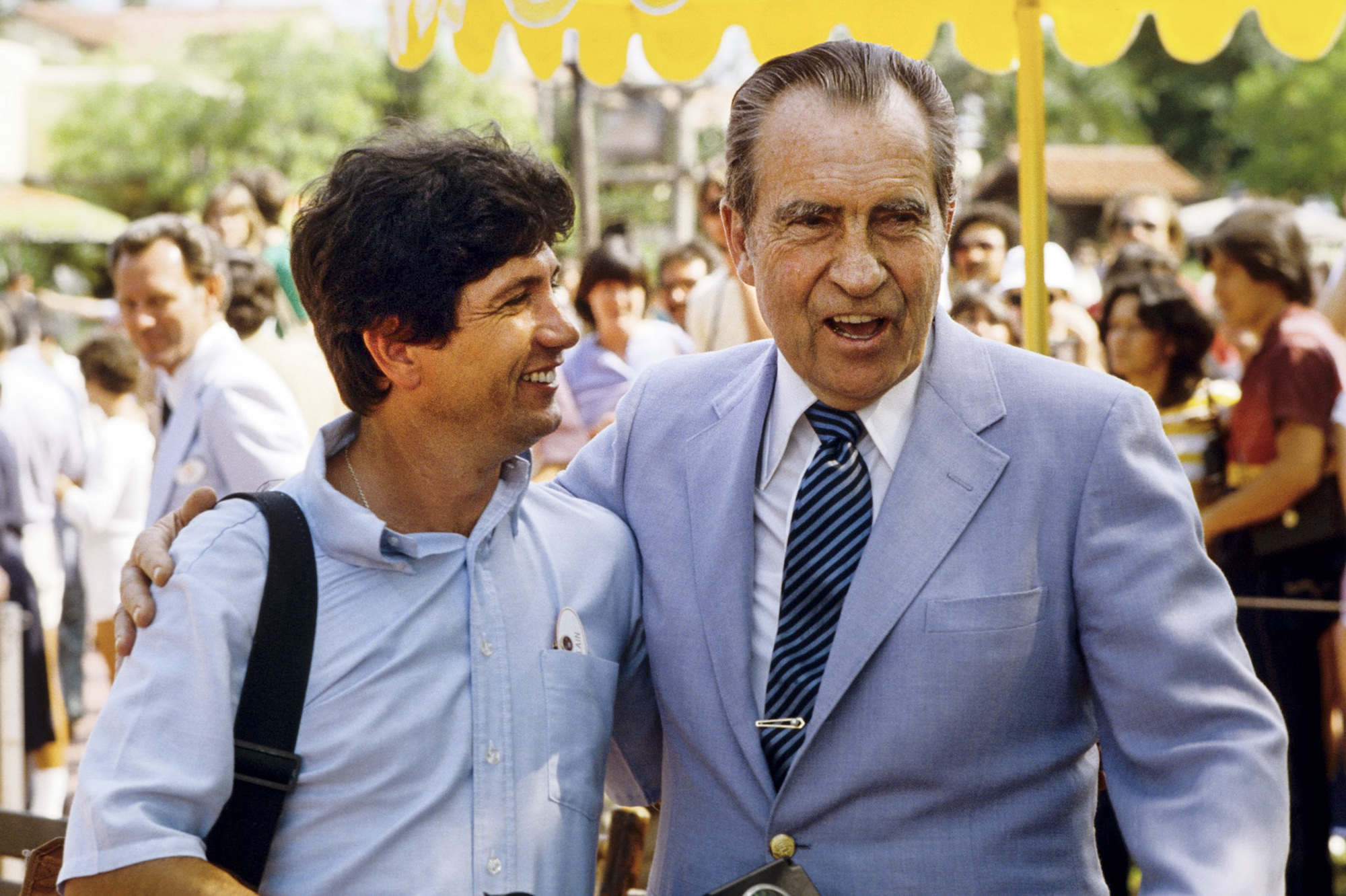 During his career as a photographer at Disney, Alain Boniec, left, had the opportunity to photograph a variety of celebrities and politicians, including former President Richard Nixon.