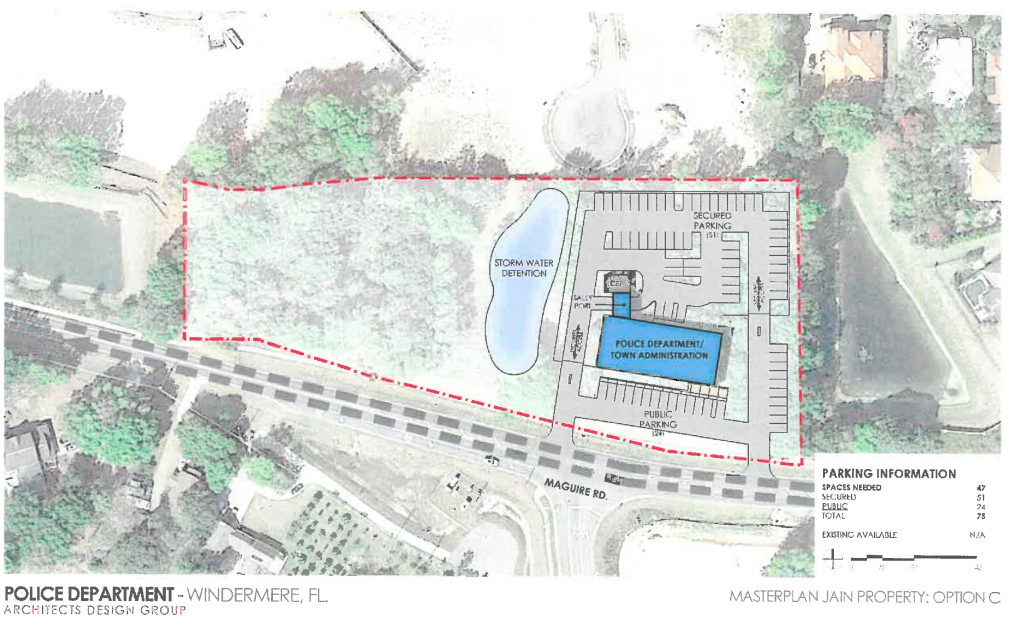 A rendering of option C, as provided in the report prepared by Architects Design Group.