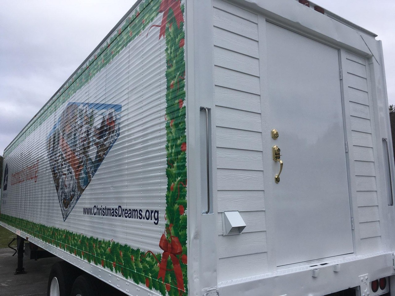 The “Christmas Is Coming” experience is housed in a 40-foot trailer.