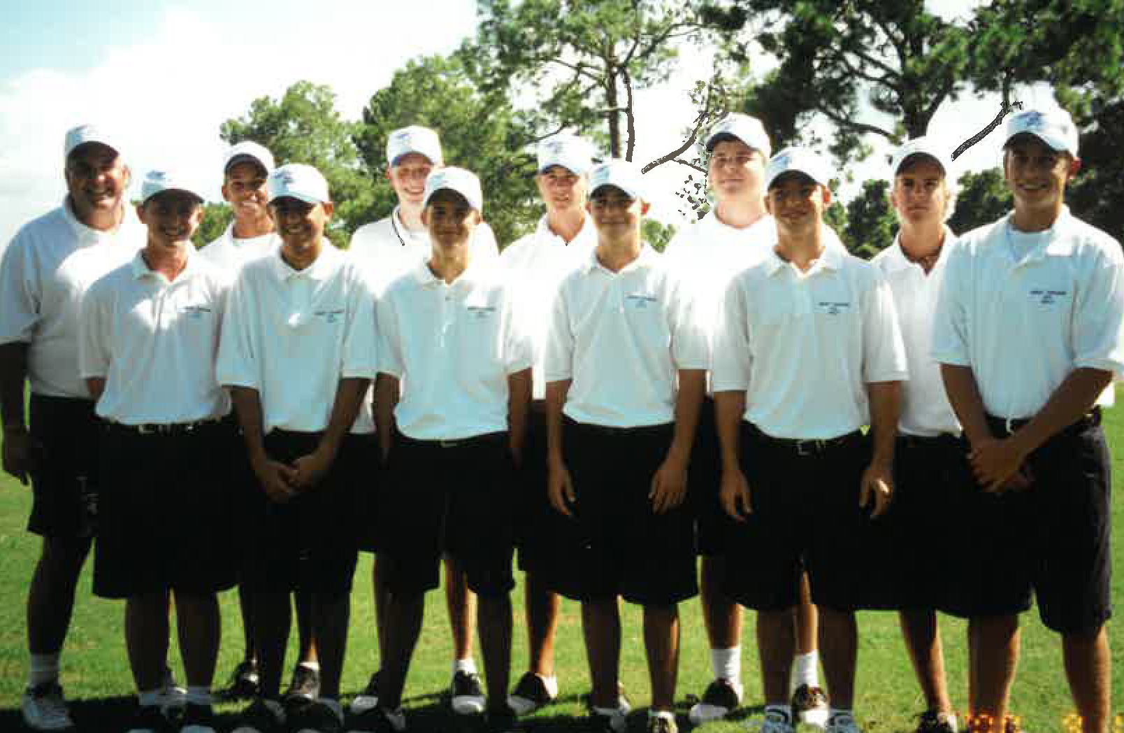 Pete Abatiello coached golf for many seasons, including this 2000 boys team.