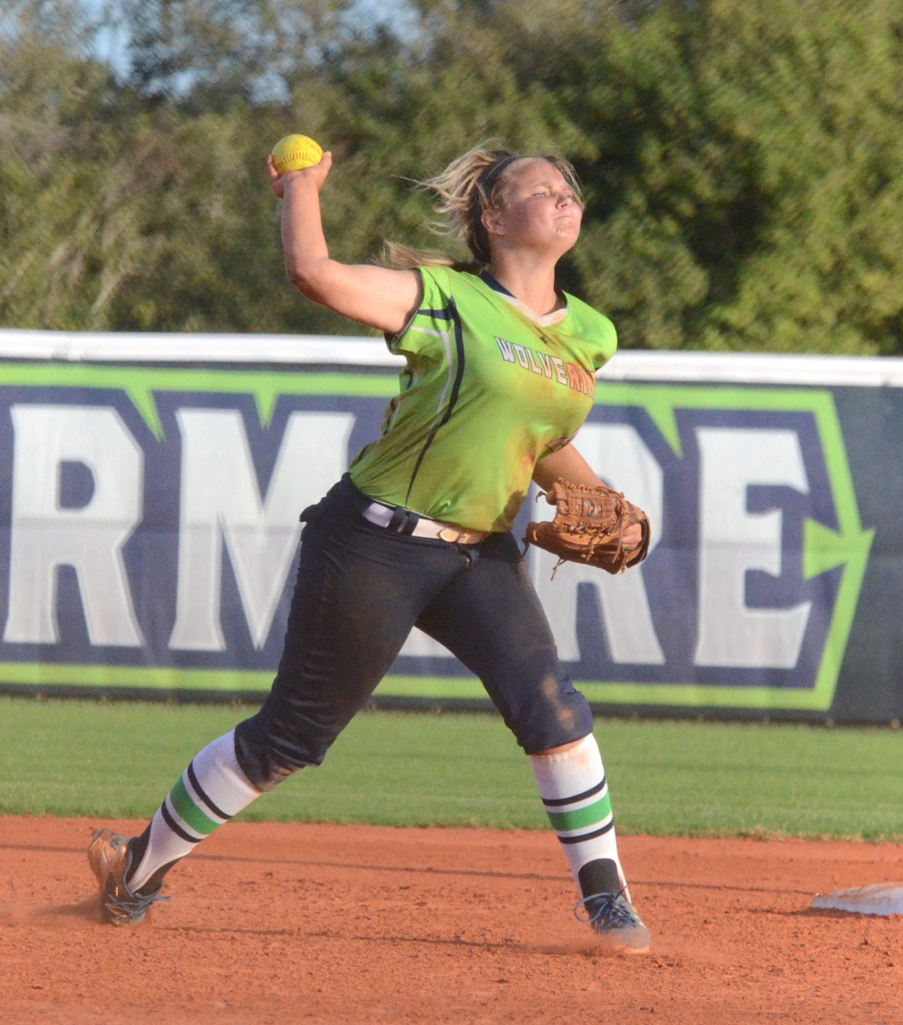 Olivia Lovins had a big day at the plate for Windermere in the district semifinal April 24.